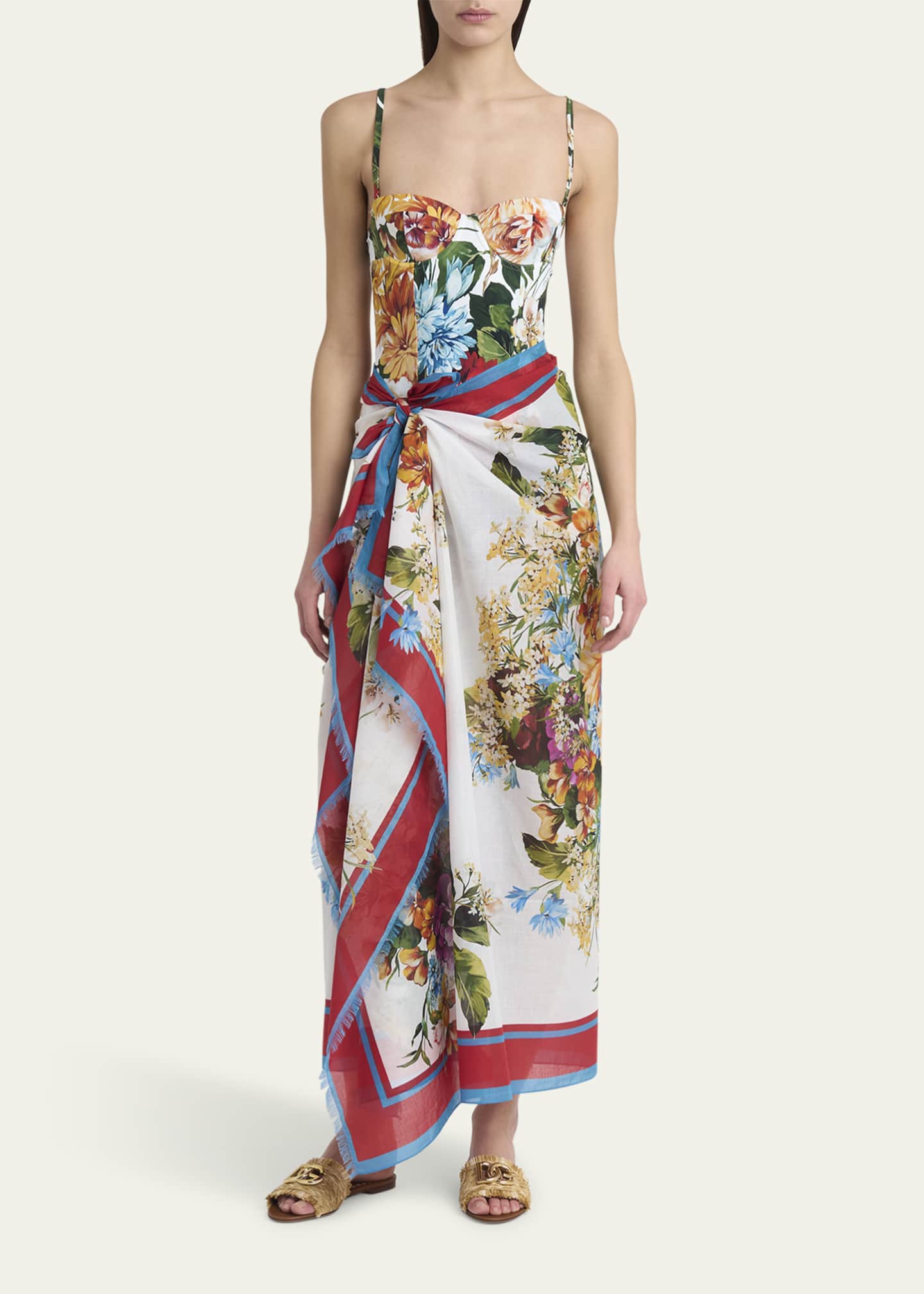 Dolce&Gabbana St Fiori Bouquet Pareo Coverup Image 2 of 5