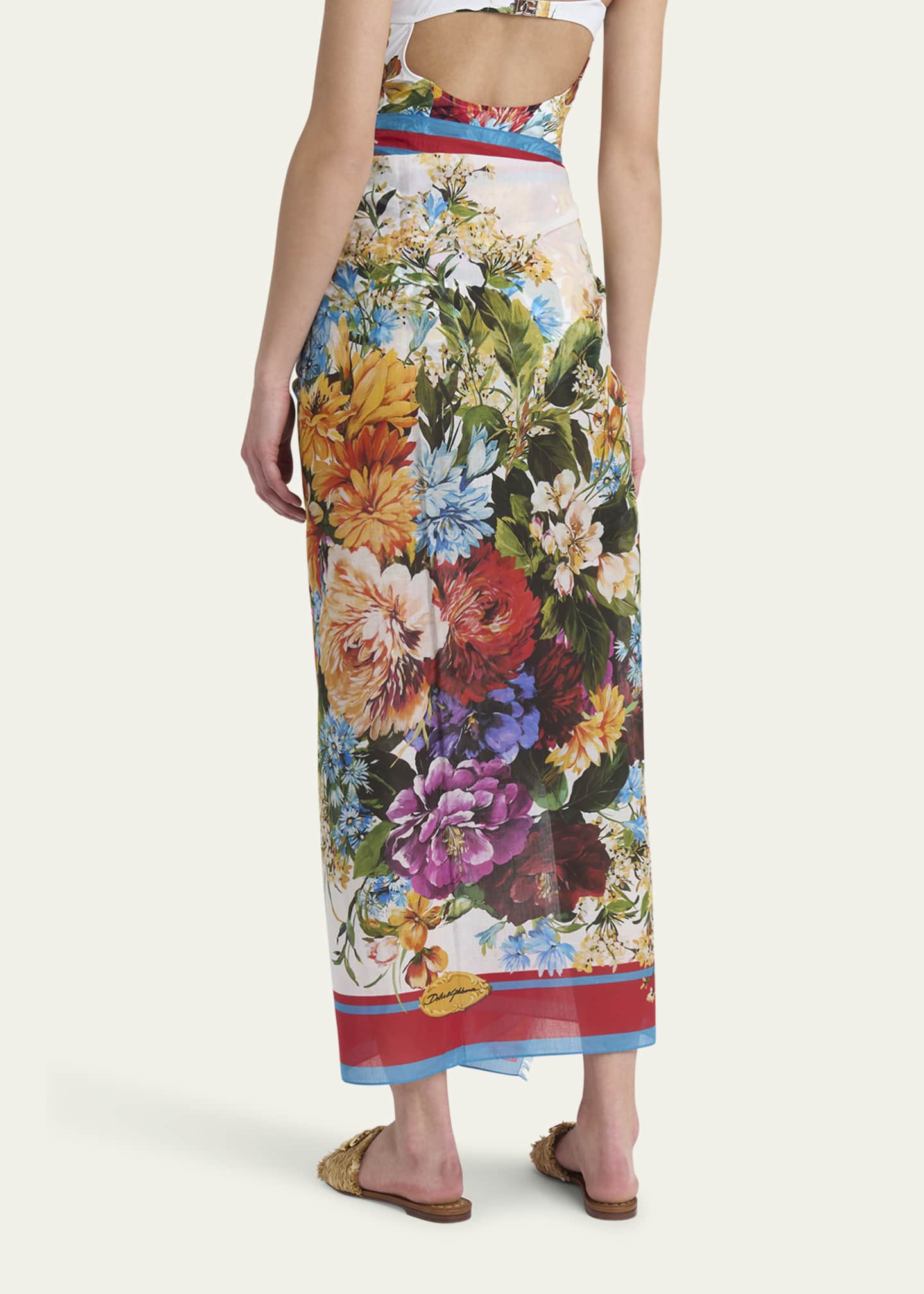 Dolce&Gabbana St Fiori Bouquet Pareo Coverup Image 3 of 5