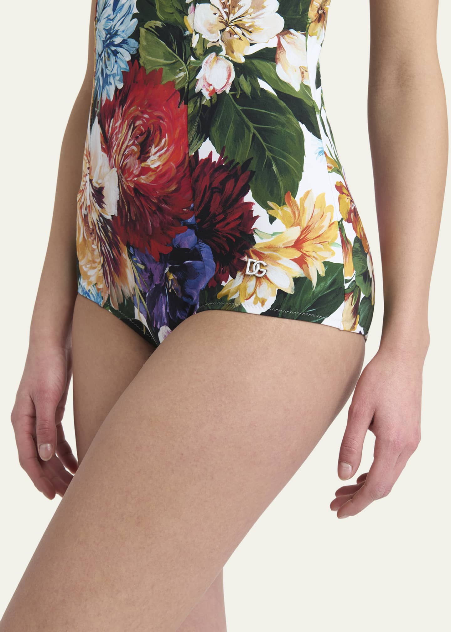 Dolce&Gabbana St Fiori Bouquet One-Piece Swimsuit - Bergdorf