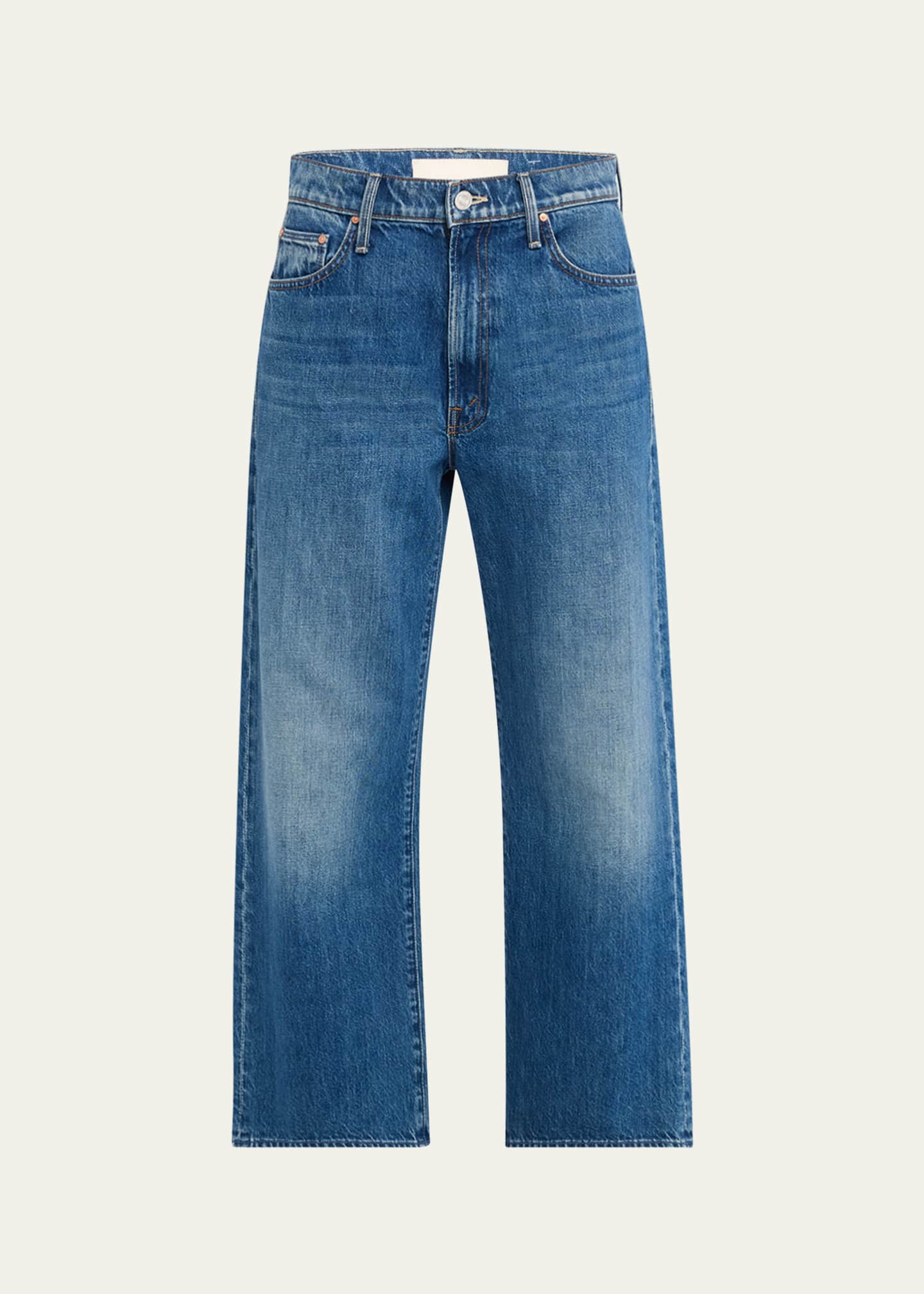 MOTHER The Dodger Ankle Jeans with Embroidered Pockets Image 1 of 5