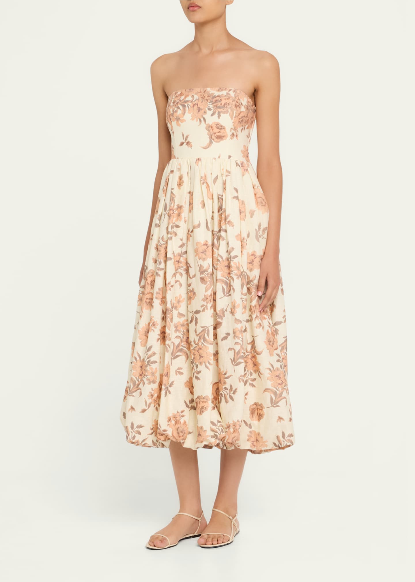 Cara Cara Anisha Strapless Linen Bubble Dress Image 4 of 5