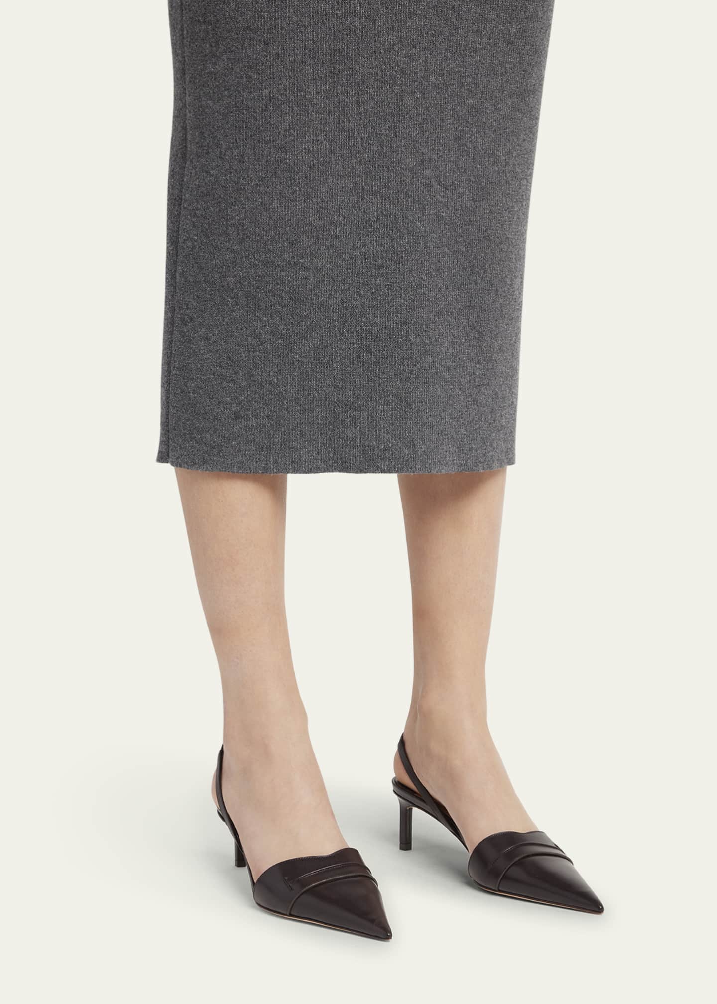 TOM FORD Eva Soft Calf Leather Slingback Pumps Image 2 of 6
