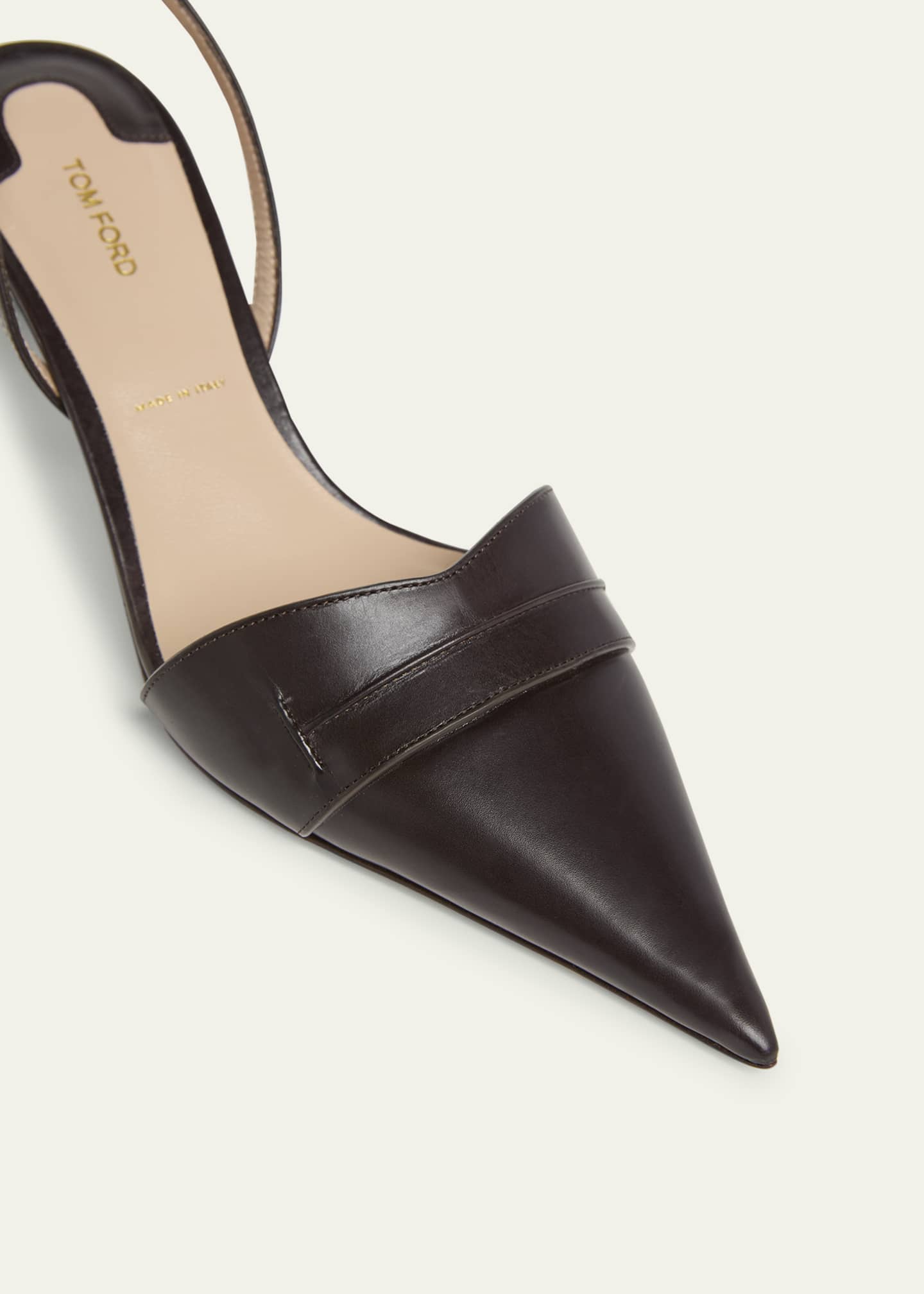 TOM FORD Eva Soft Calf Leather Slingback Pumps Image 5 of 6