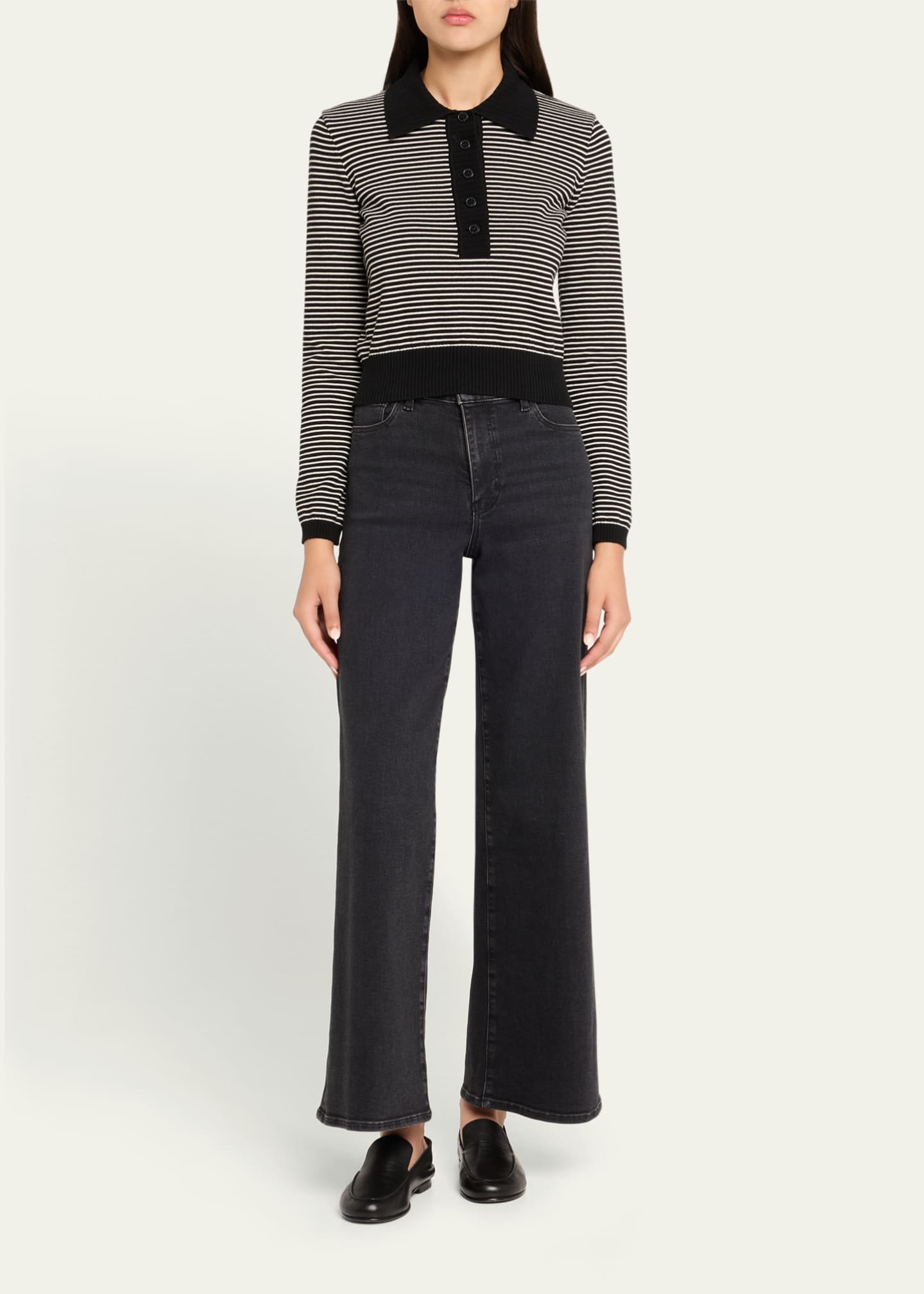 FRAME Le Slim Palazzo Jeans Image 2 of 5