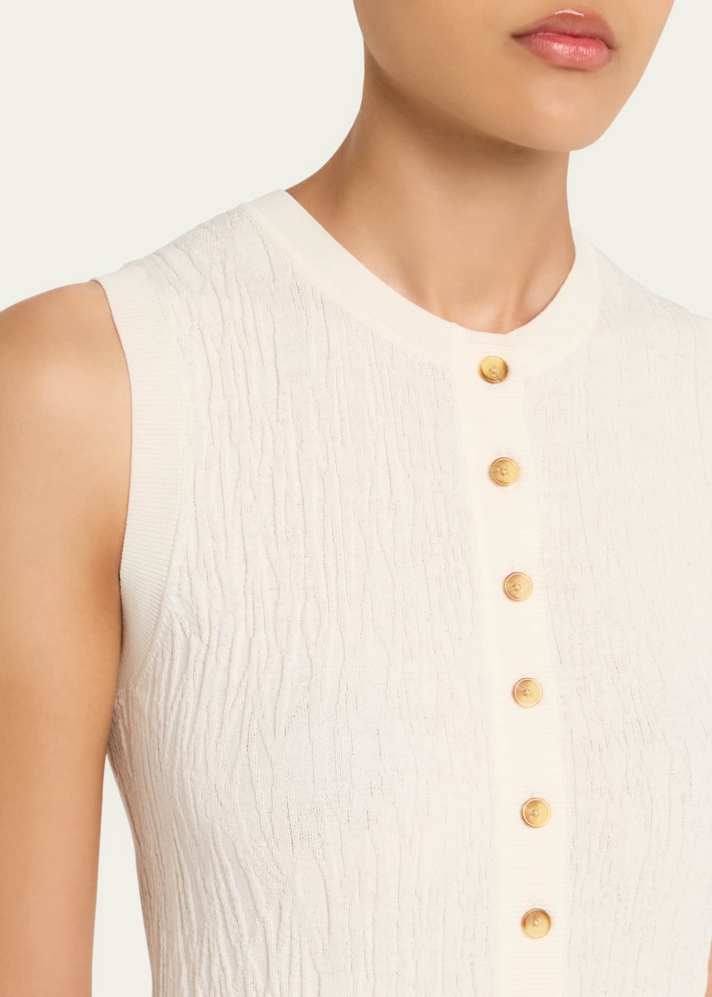 Anna Quan Serafina Button-Front Top Image 5 of 5