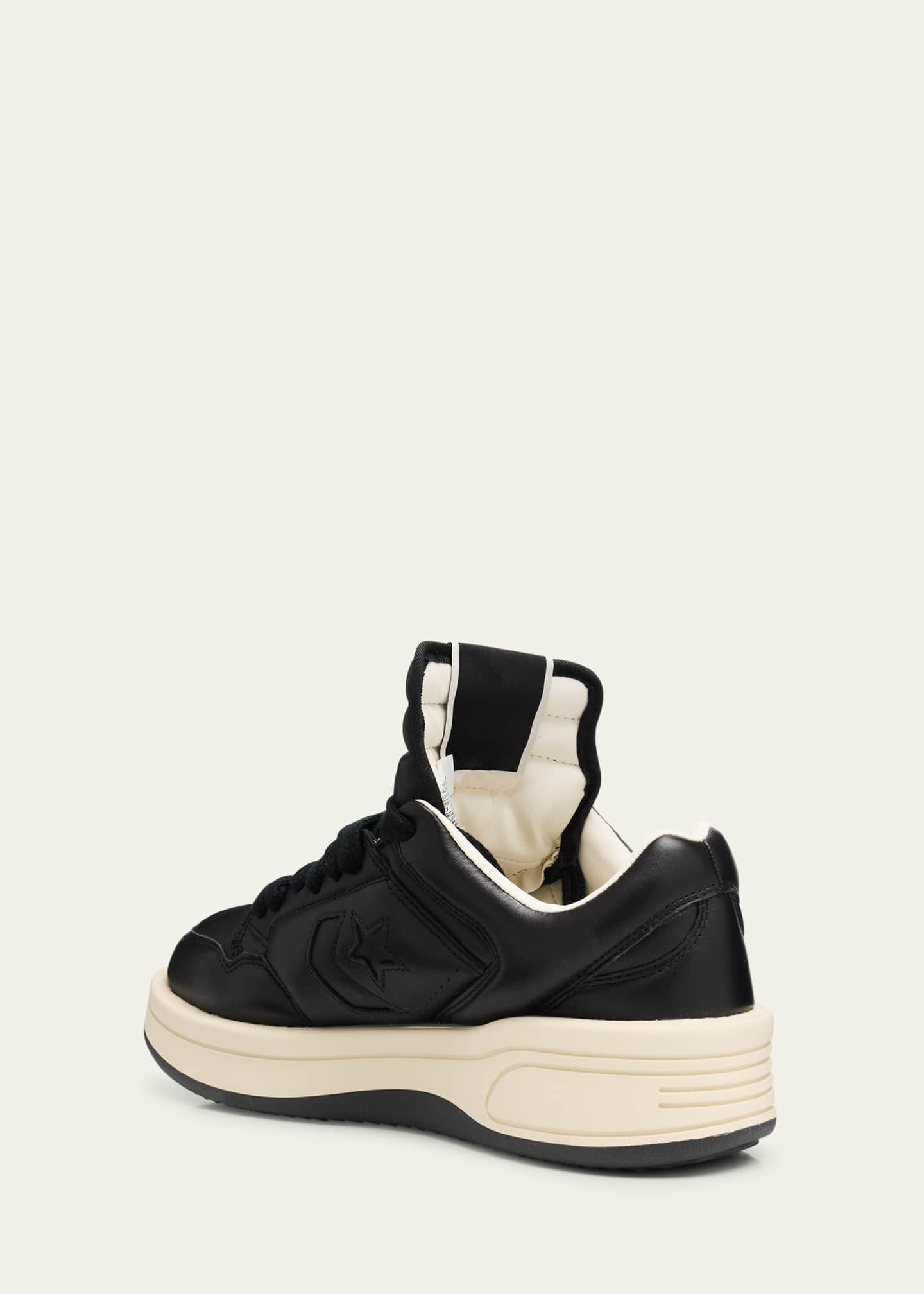 DRKSHDW RICK OWENS x Converse Men's Turbowpn Ox Leather Low-Top Sneakers Image 4 of 6