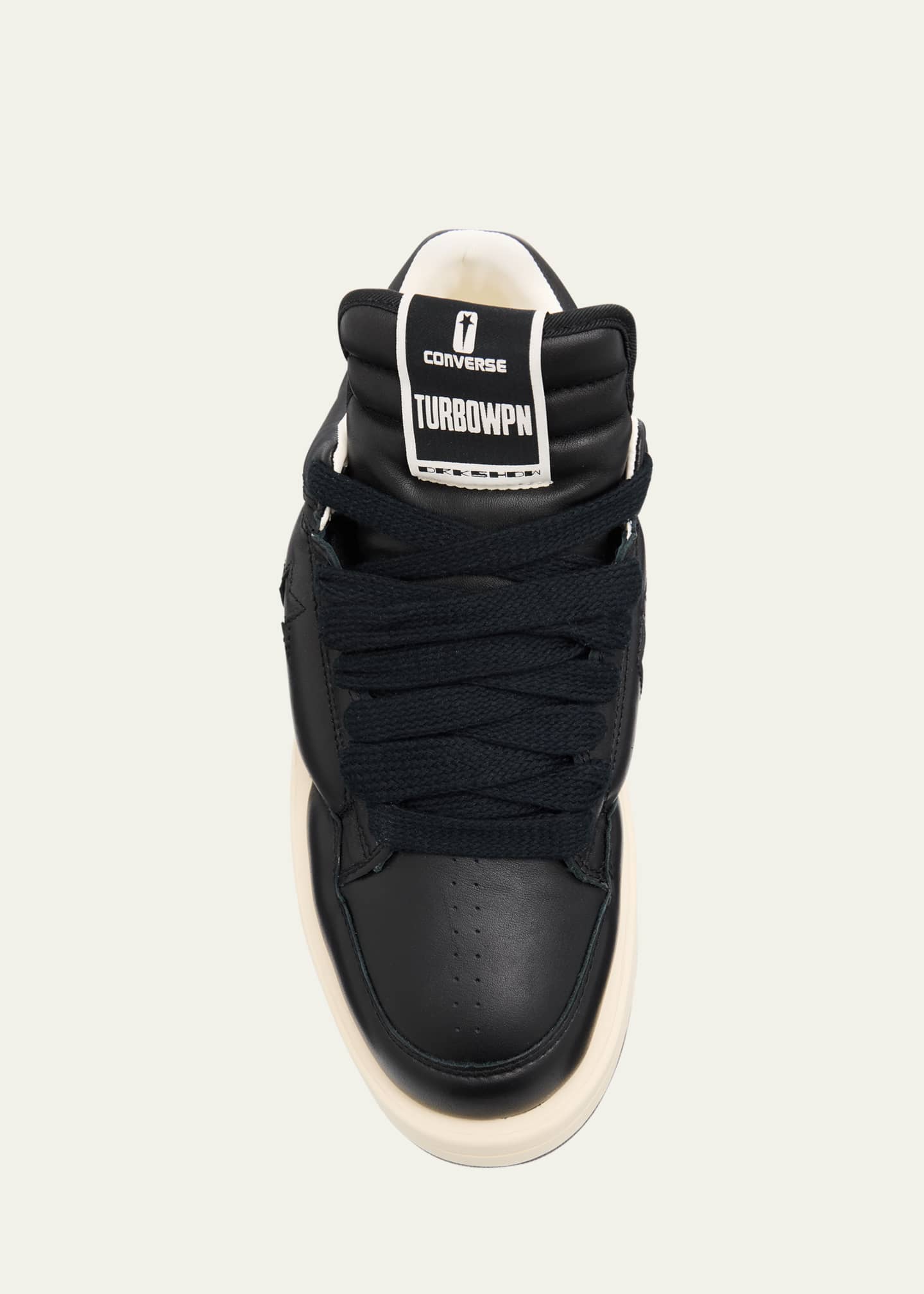 DRKSHDW RICK OWENS x Converse Men's Turbowpn Ox Leather Low-Top Sneakers Image 6 of 6
