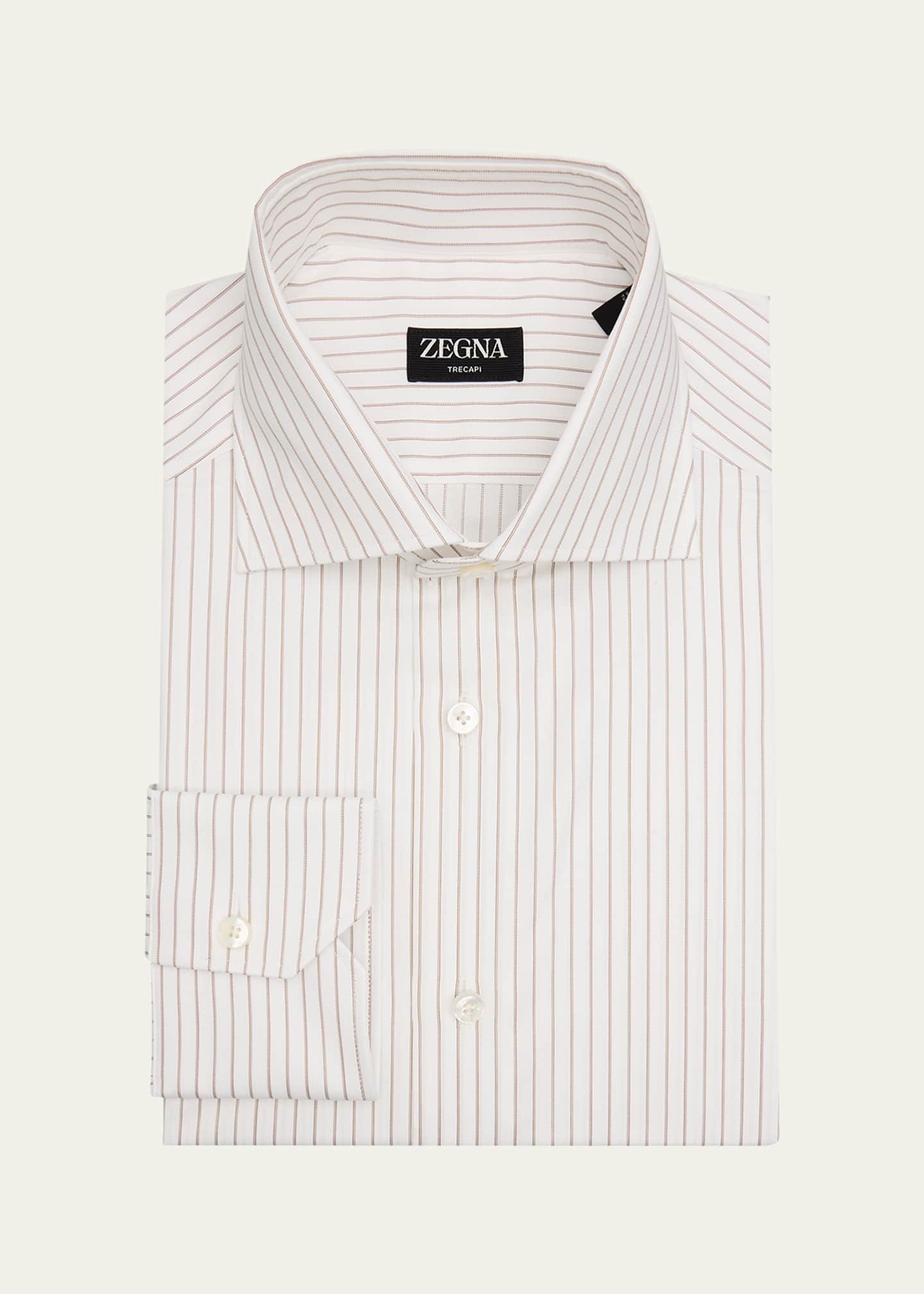 ZEGNA Men's Trecapi Cotton Narrow Double-Stripe Dress Shirt - Bergdorf  Goodman