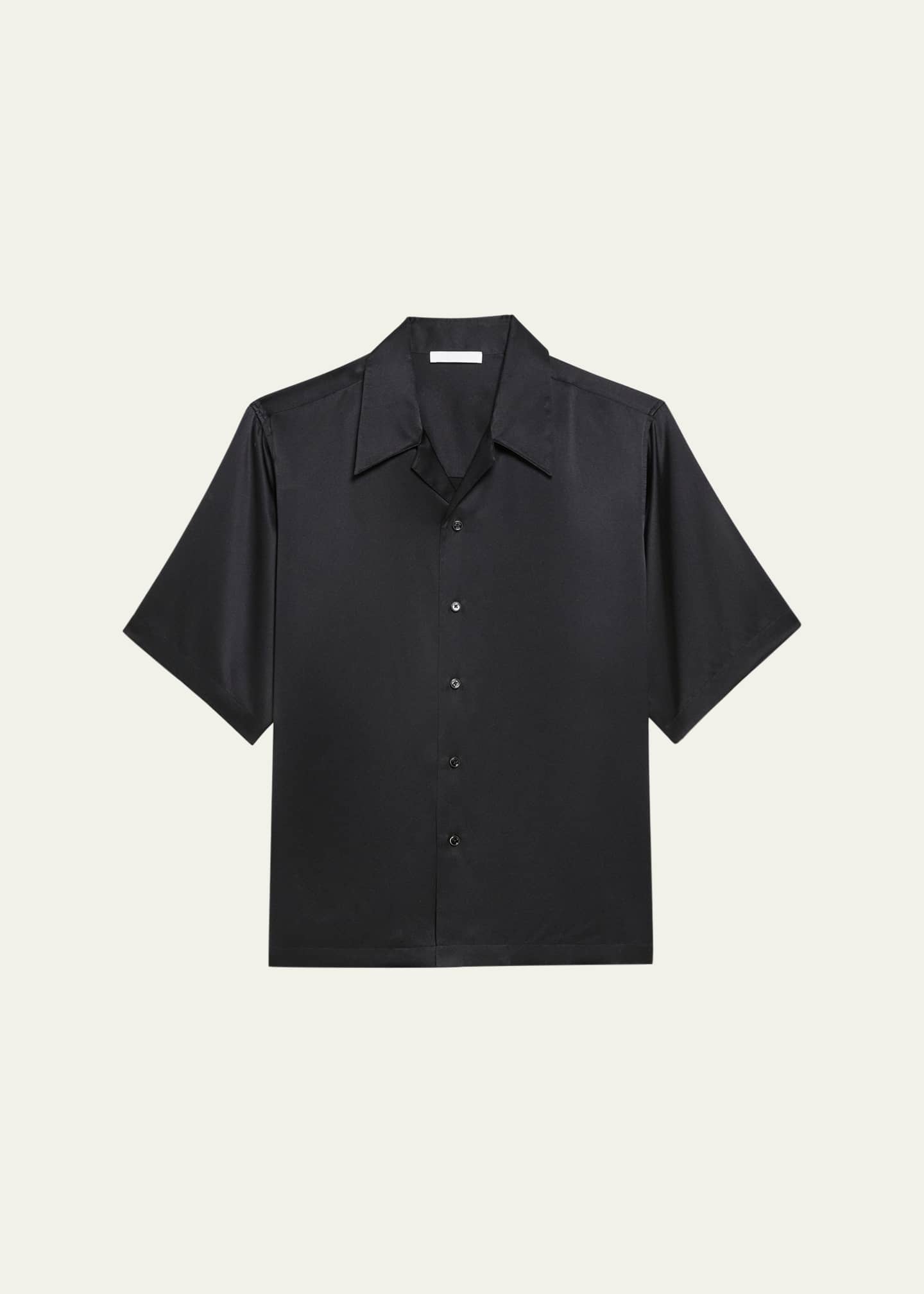 Helmut Lang Men's Boxy Silk Camp Shirt Image 1 of 5