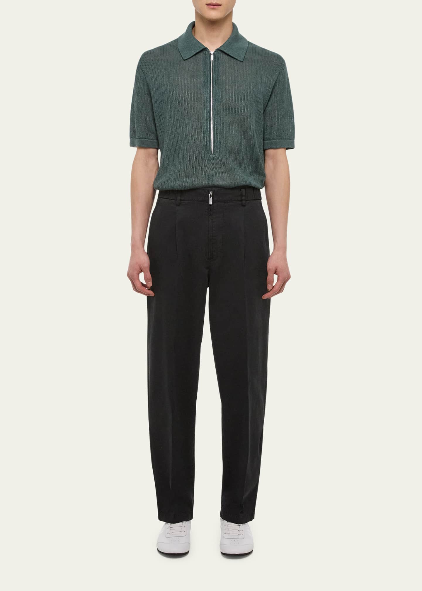 Helmut Lang Men's Pleated Loose Fit Zoot Pants - Bergdorf