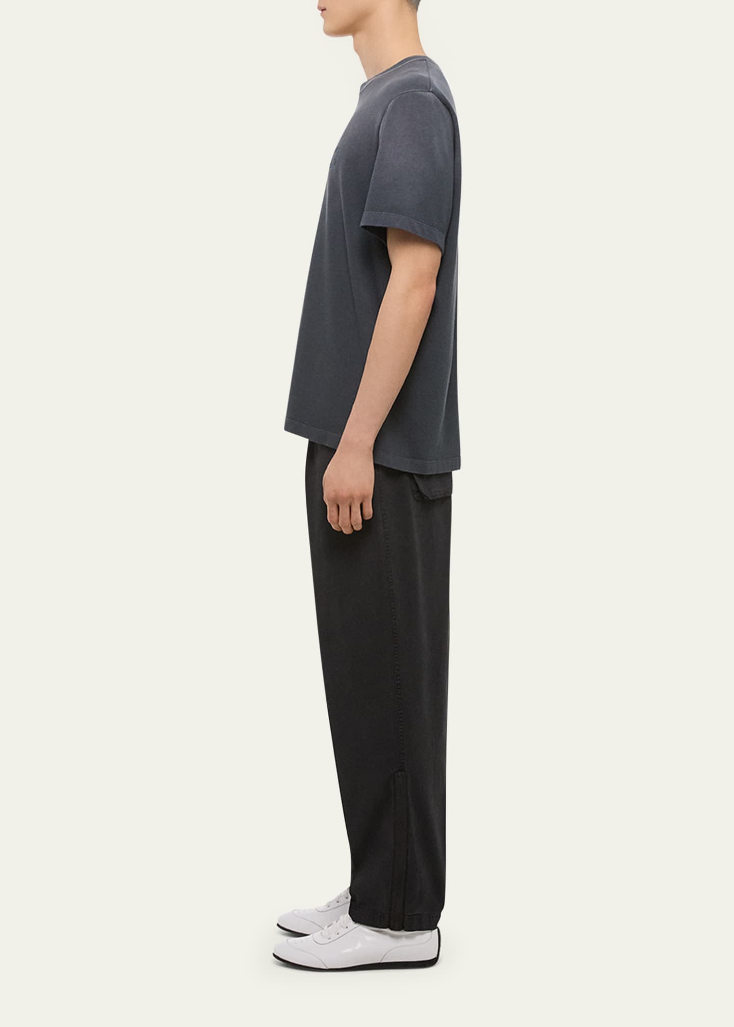 Helmut Lang Men's Faded Logo Print T-Shirt Image 4 of 5