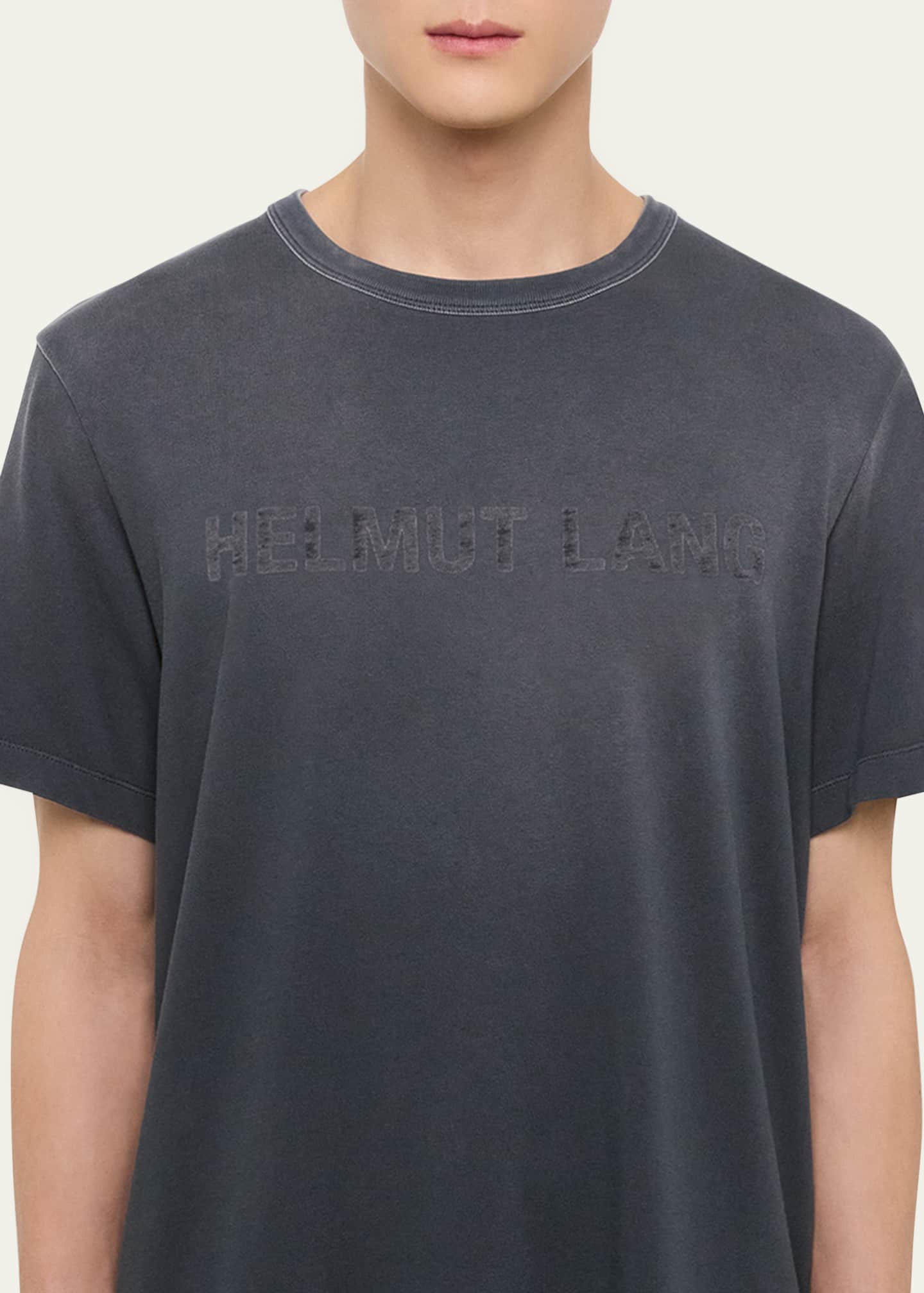 Helmut Lang Men's Faded Logo Print T-Shirt Image 5 of 5