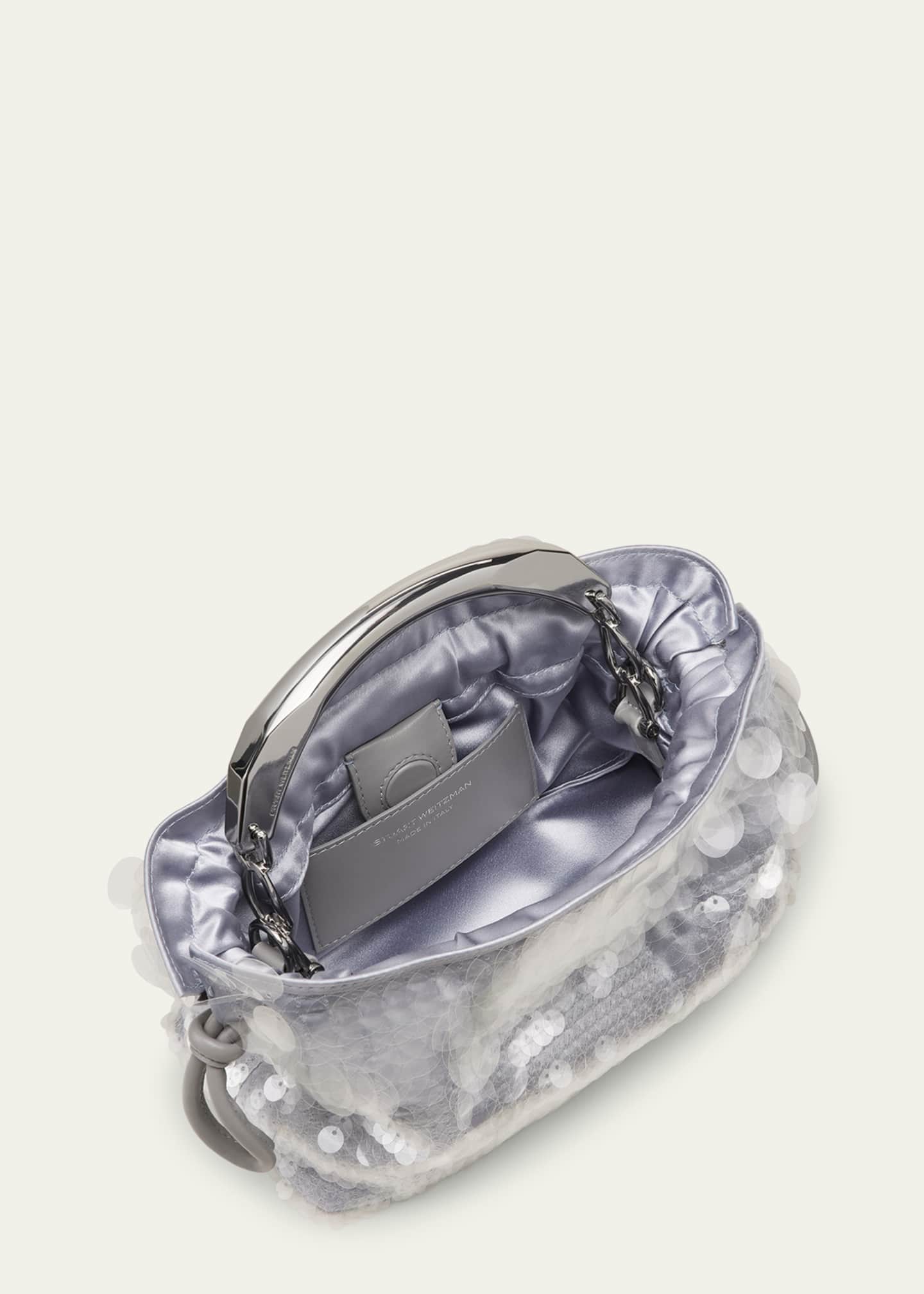 Stuart Weitzman Mia Arc Mini Sequined Top-Handle Bag Image 3 of 3