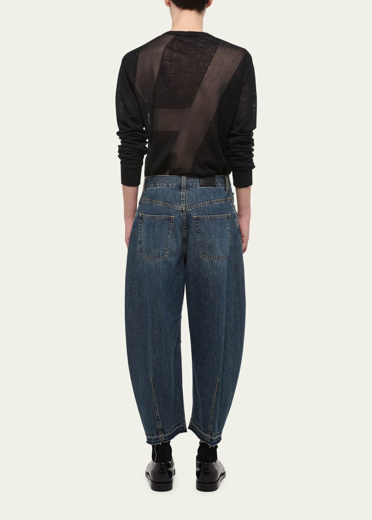 Helmut Lang Men's Cropped Cocoon Jeans Image 3 of 5