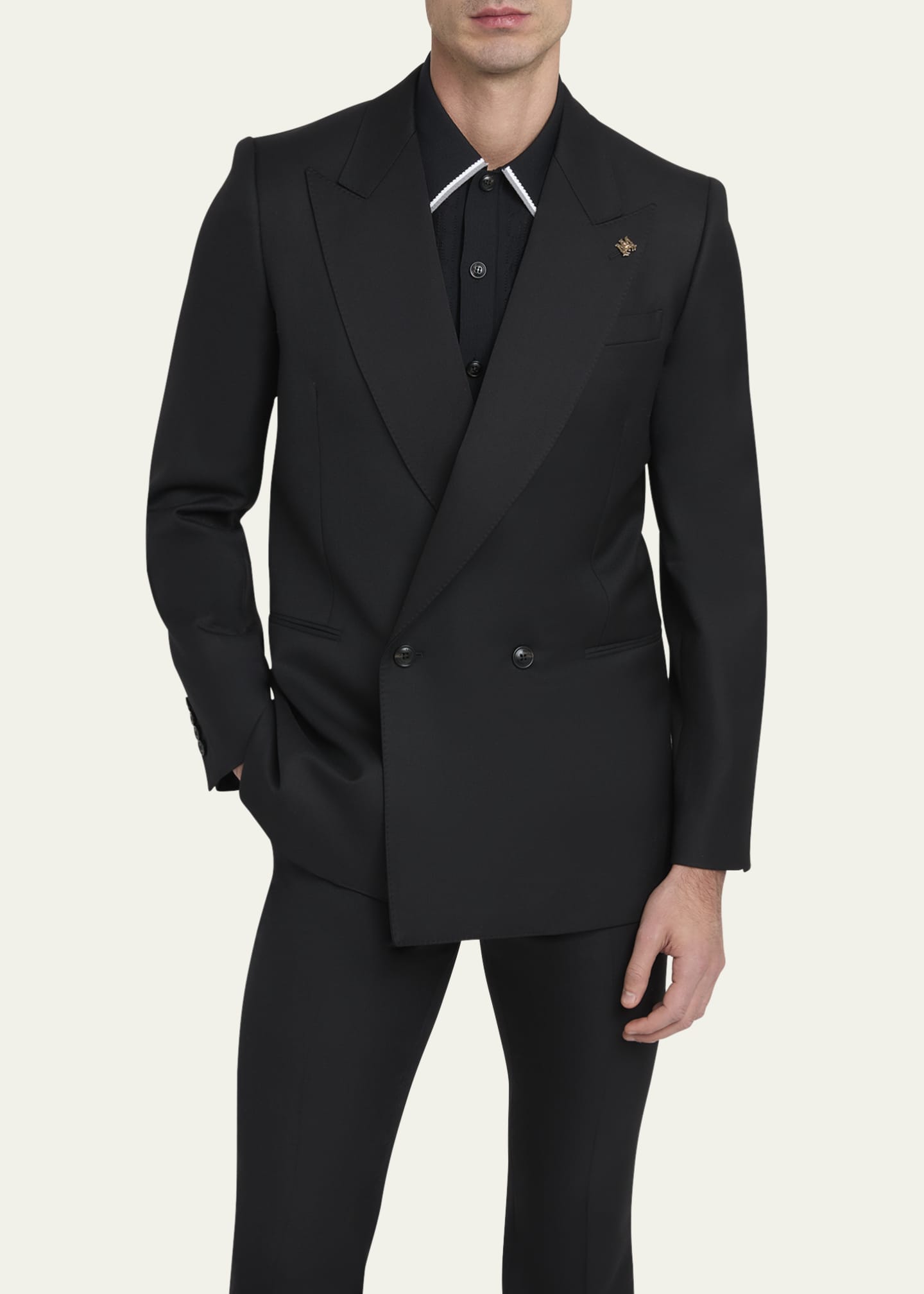 Amiri Men's MA Double-Breasted Wool Blazer - Bergdorf Goodman