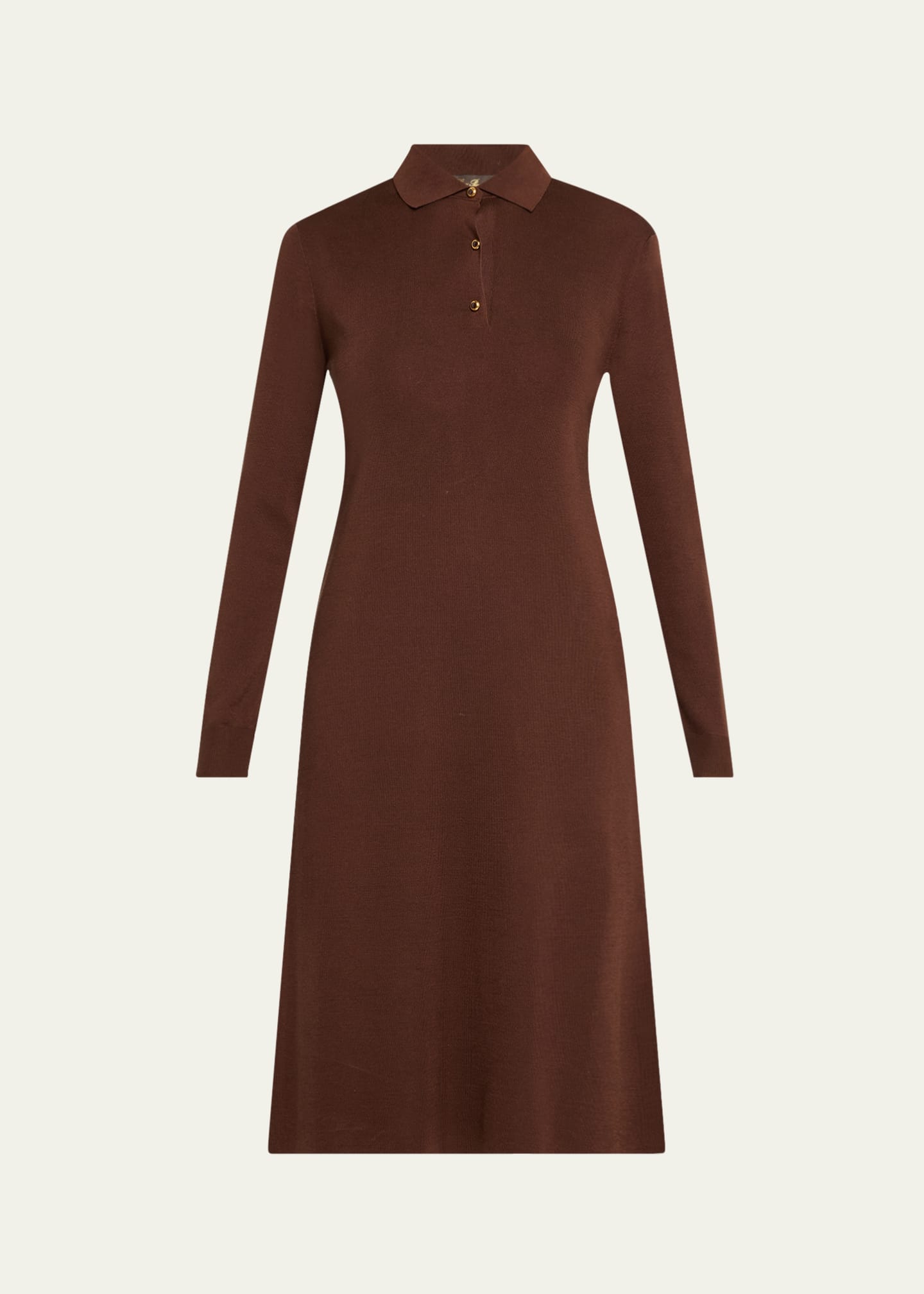 LORO PIANA 26S LONG SLEEVE SHIRT DRESS 813 main image 0