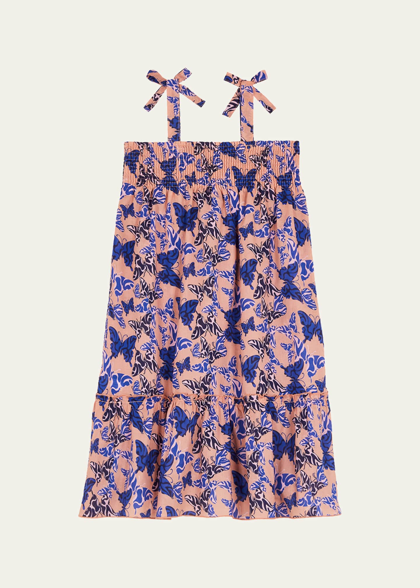 Vilebrequin Girl's Butterfly-Print Dress, Size 2-14 Image 2 of 2