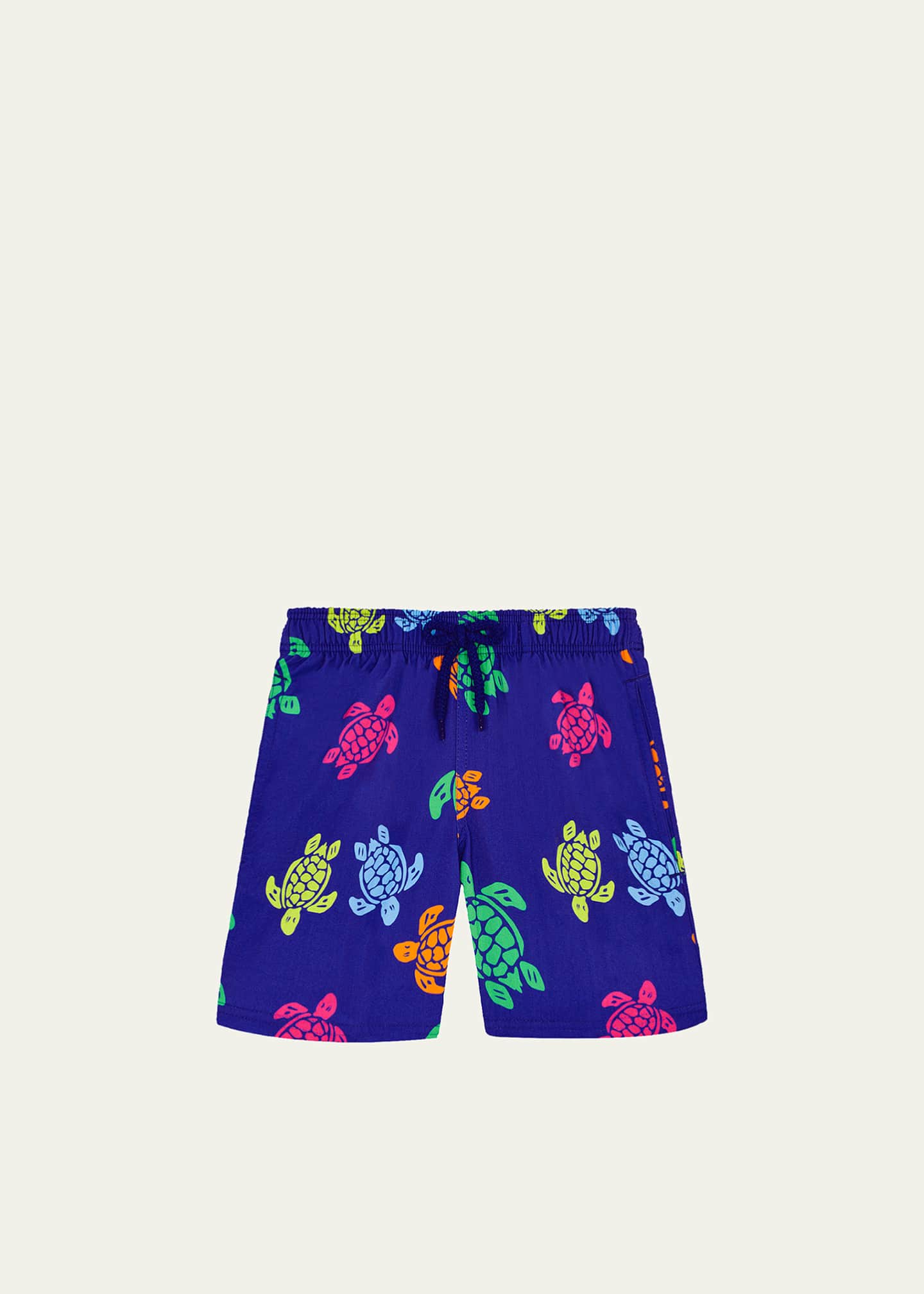 Vilebrequin Boy's Multicolor Turtle-Print Swim Trunks, Size 2-14 Image 1 of 2