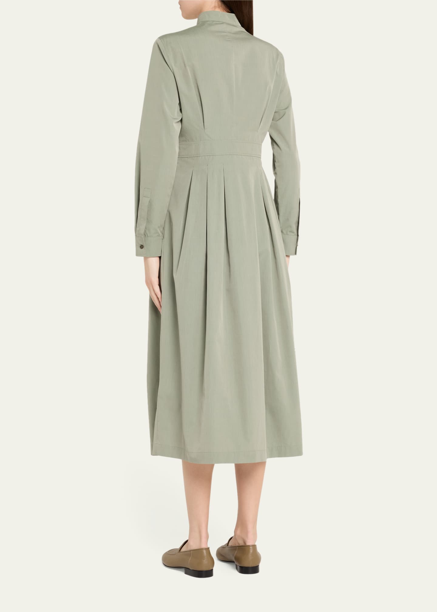 関税送料込Max Mara Pleated Cotton Maxi Dress Pleated cotton maxi dress in beige - Max Mara | Mytheresa