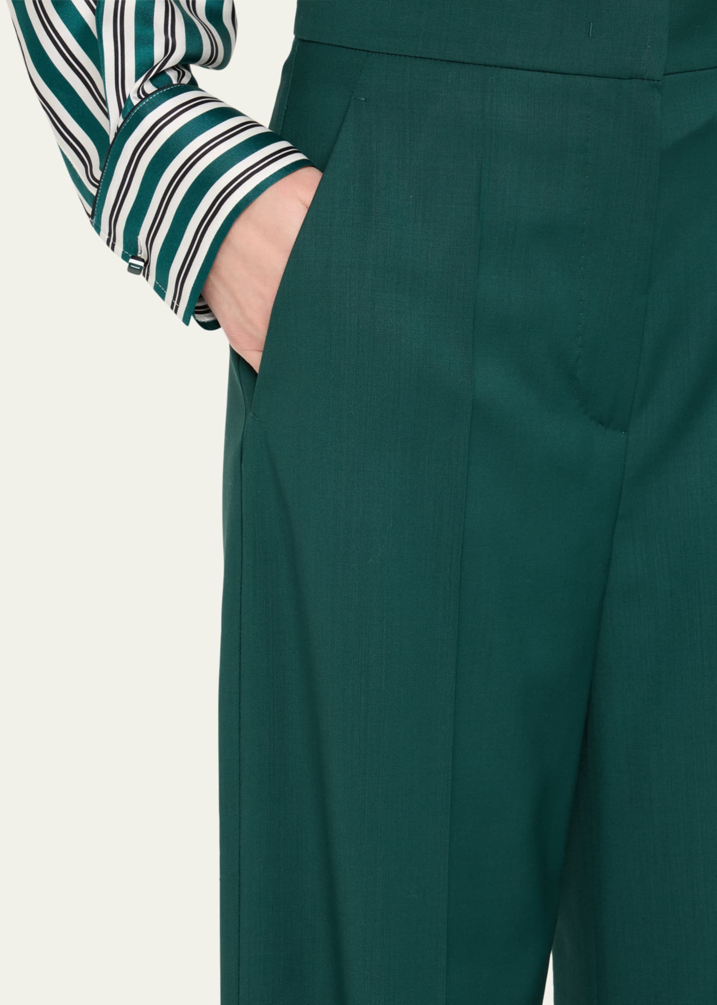 Max Mara Fernet Wide Leg Wool Cashmere Trousers - Bergdorf