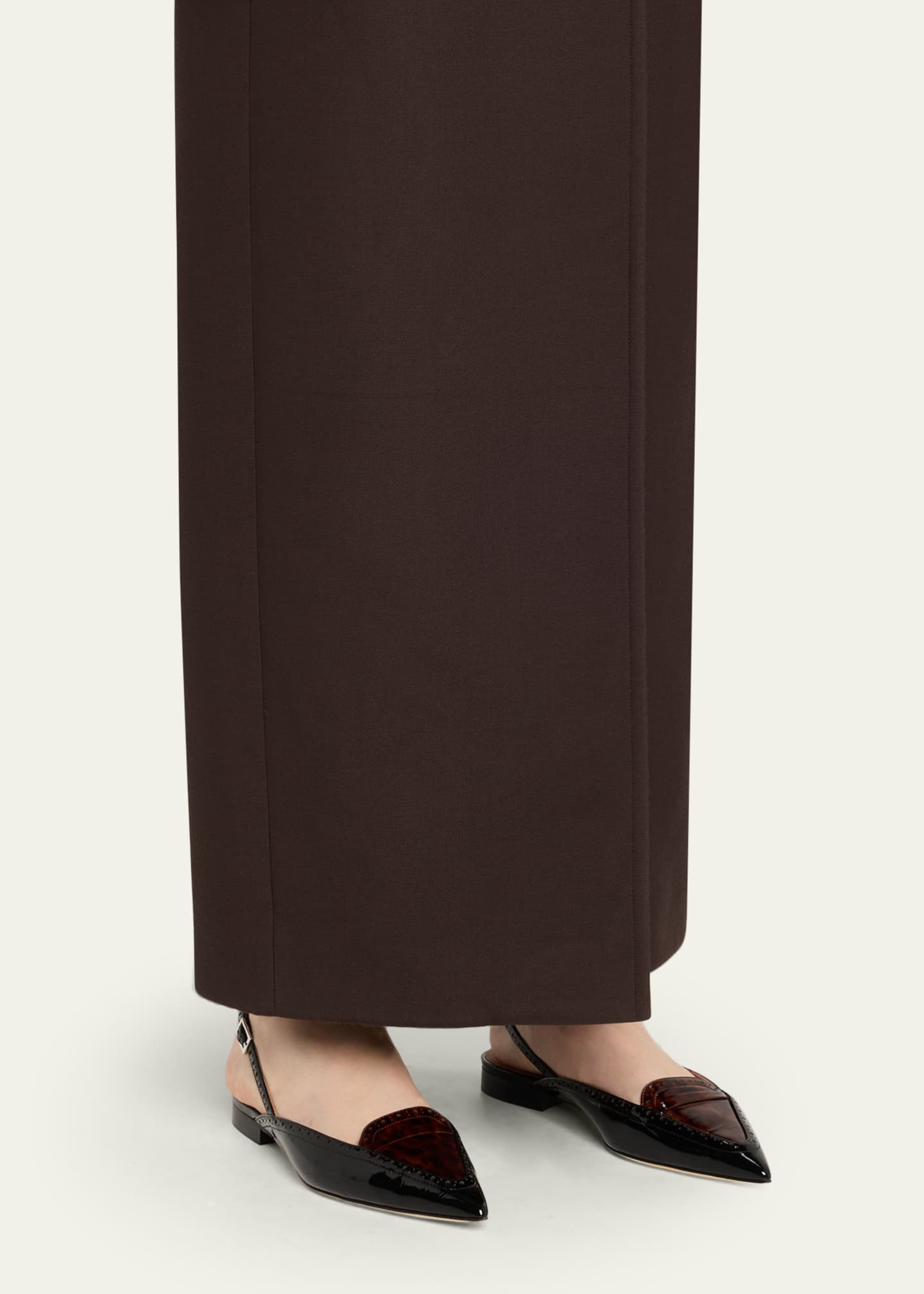 Malone Souliers Laurie Pointed-Toe Slingback Ballerina Flats Image 2 of 6