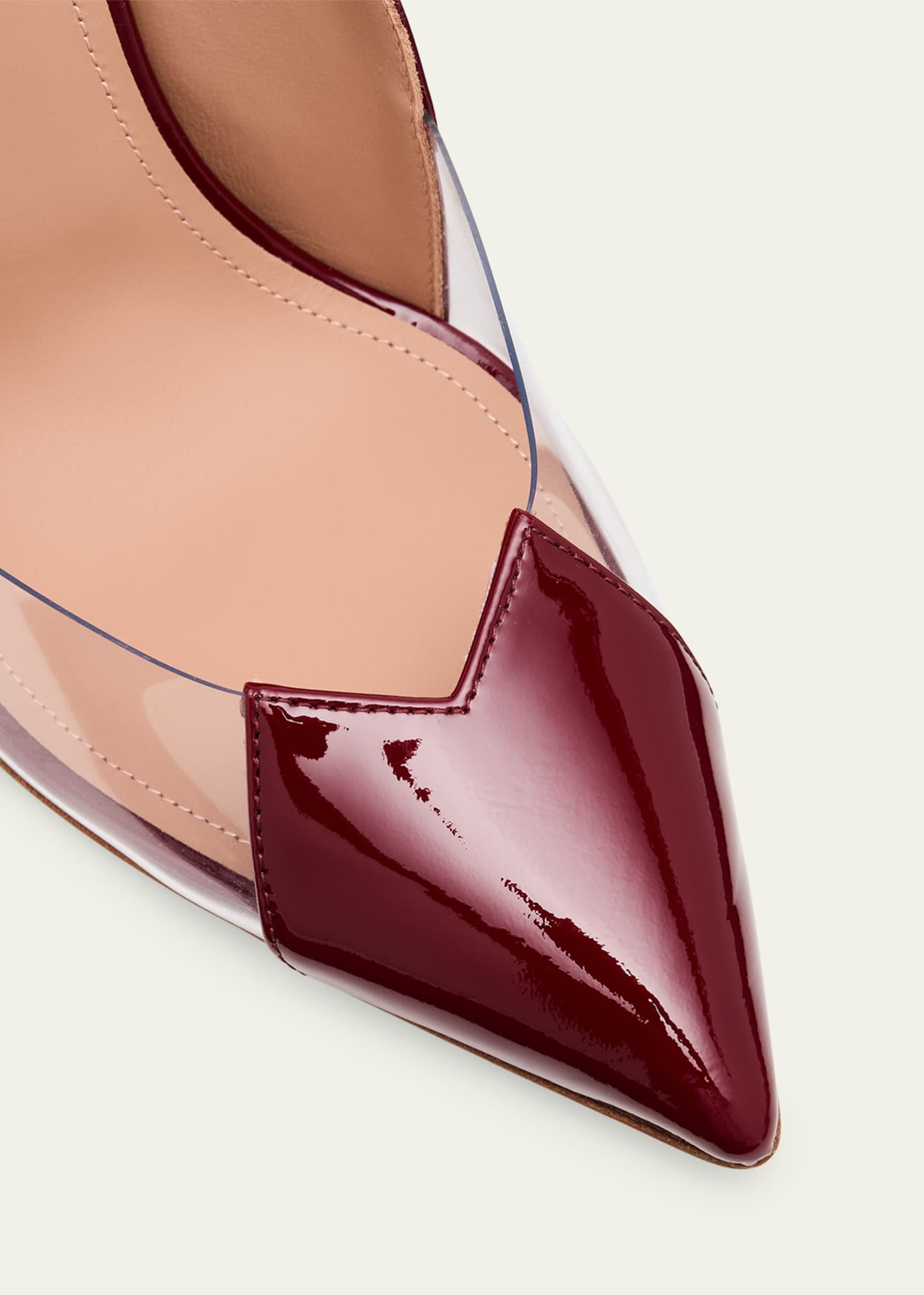 Malone Souliers Malia M-Shaped Pointed Cap Toe Leather Pumps Image 5 of 6