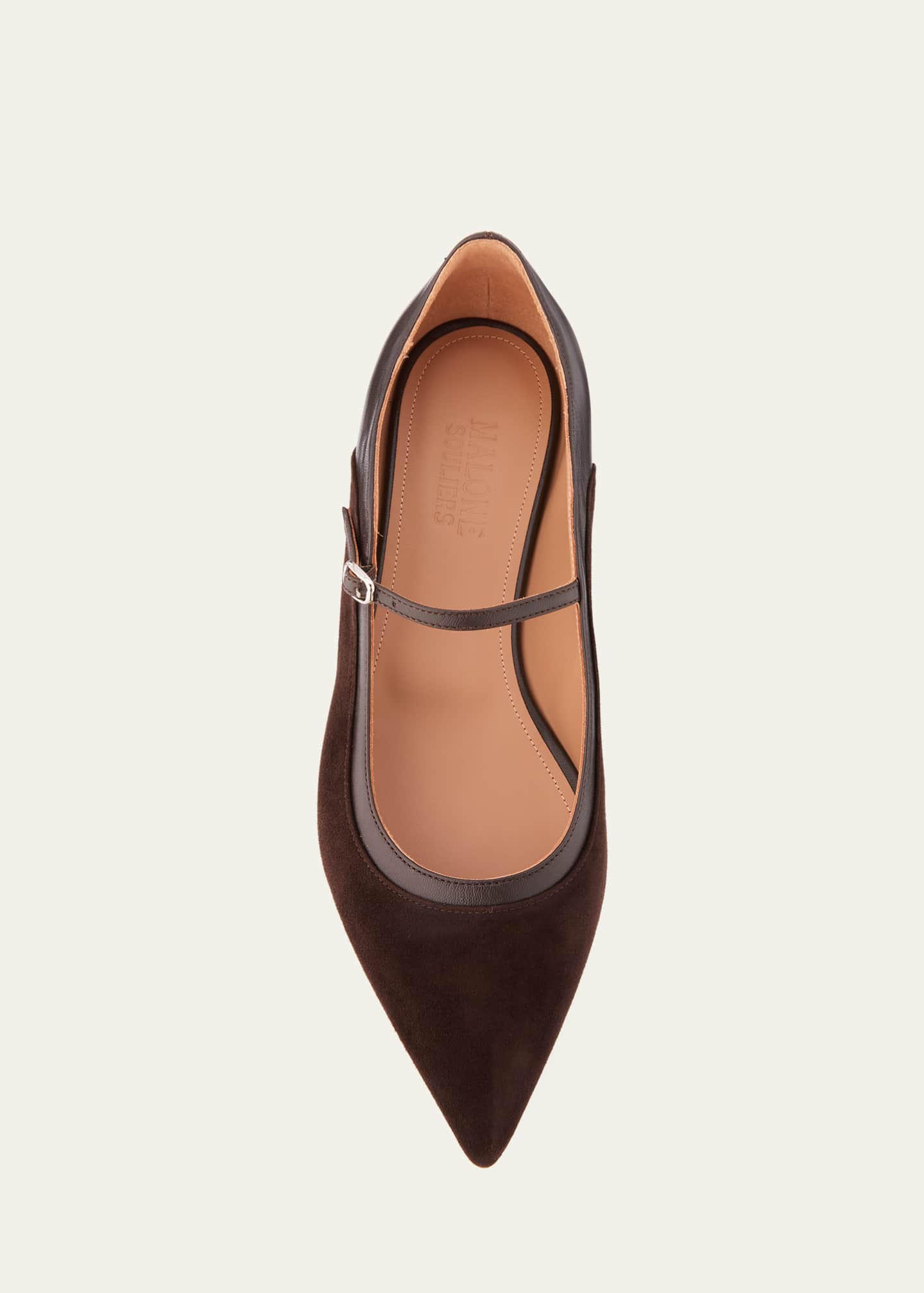 Malone Souliers Corina Monoblock Pointed-Toe Ballerina Flats Image 6 of 6