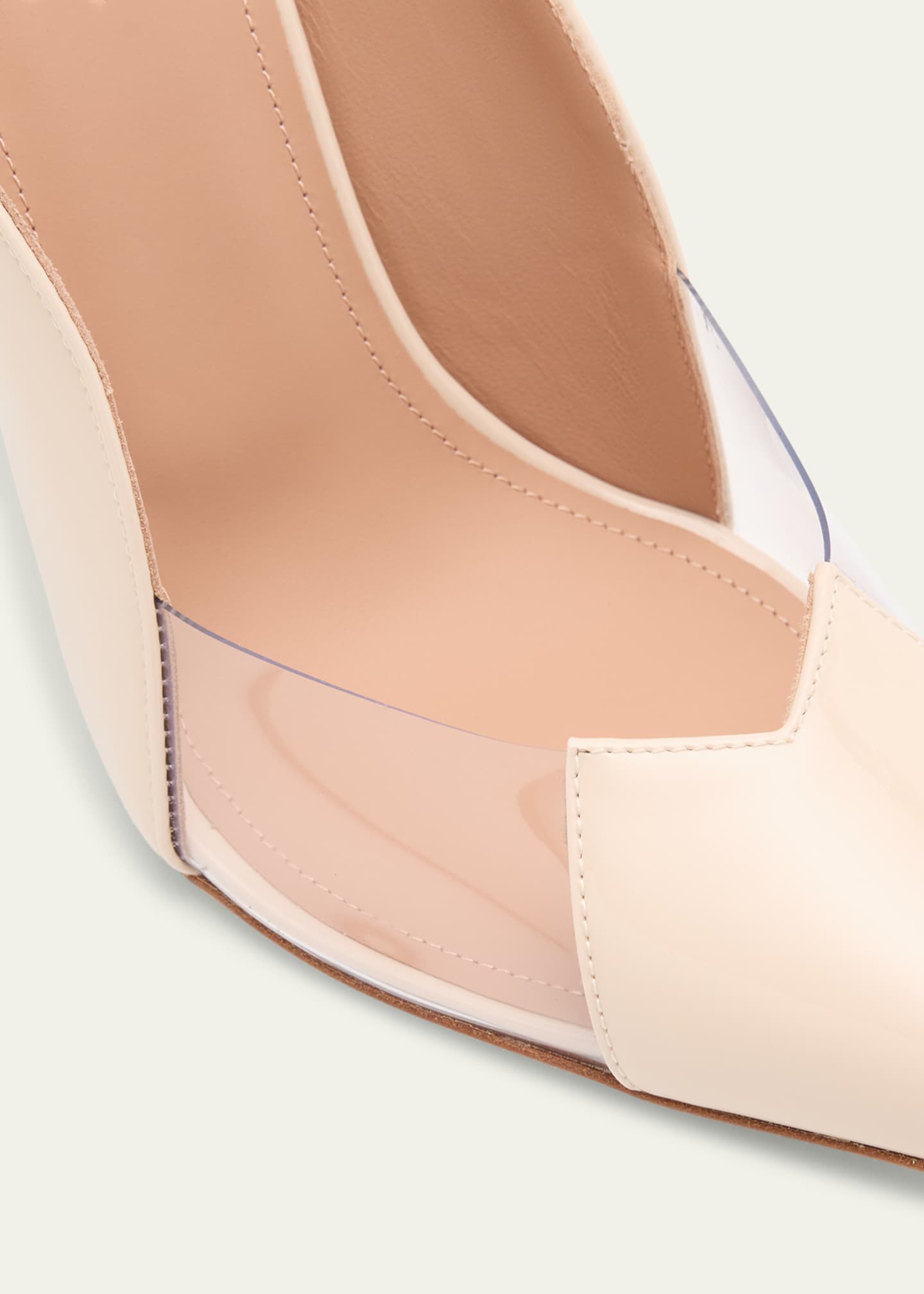 Malone Souliers Malia M-Shaped Pointed Cap Toe Patent Leather Pumps Image 5 of 6