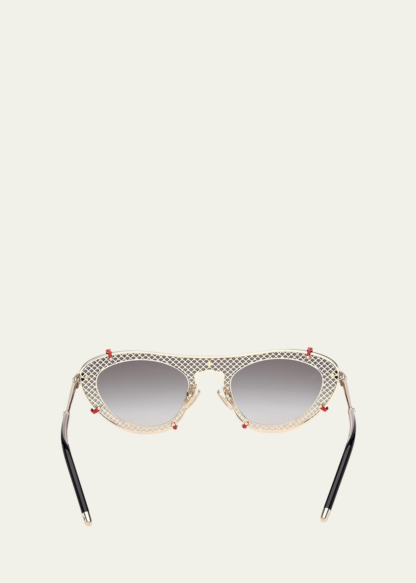 Christian Louboutin Miss Z Spiked Oval Acetate Sunglasses Image 5 of 5