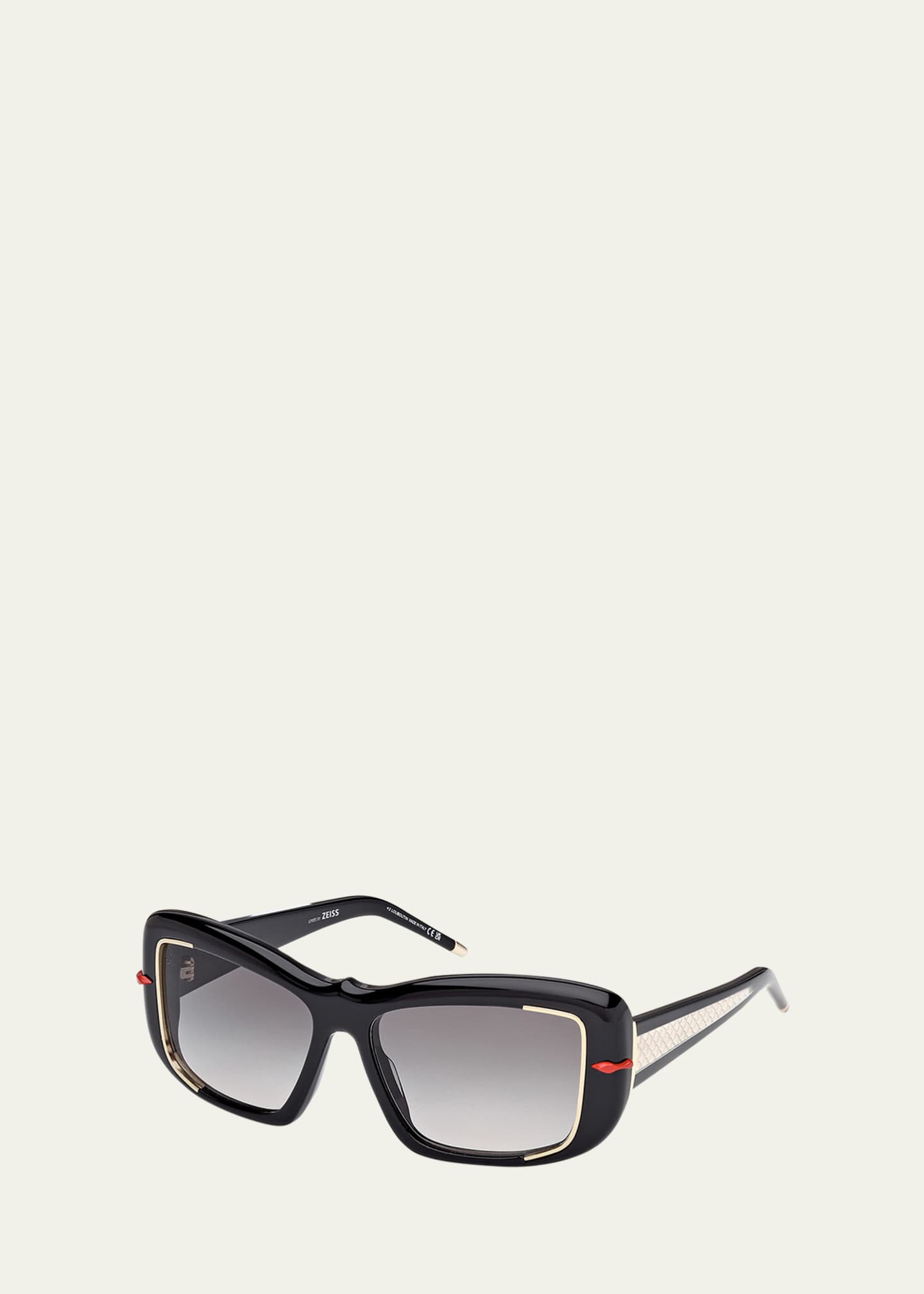 Christian Louboutin Square Acetate Sunglasses Image 2 of 5