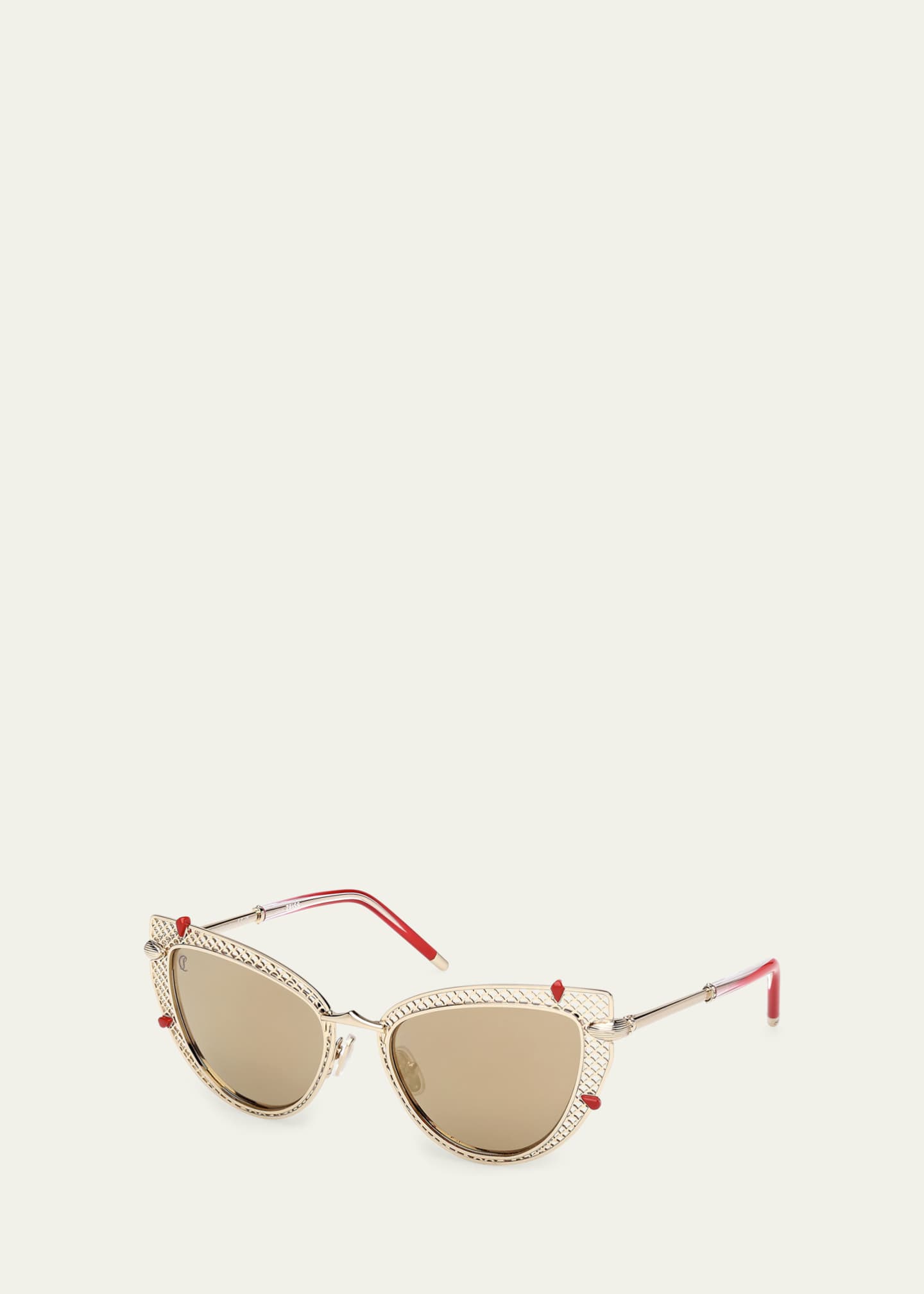 Christian Louboutin Miss Z Metal Cat-Eye Sunglasses Image 2 of 5