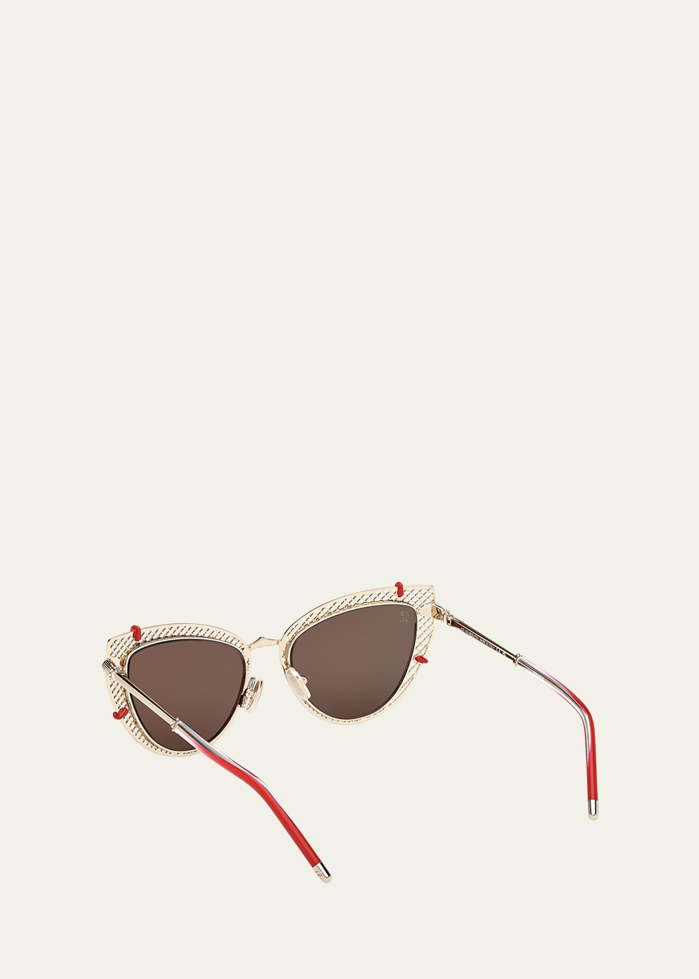 Christian Louboutin Miss Z Metal Cat-Eye Sunglasses Image 4 of 5