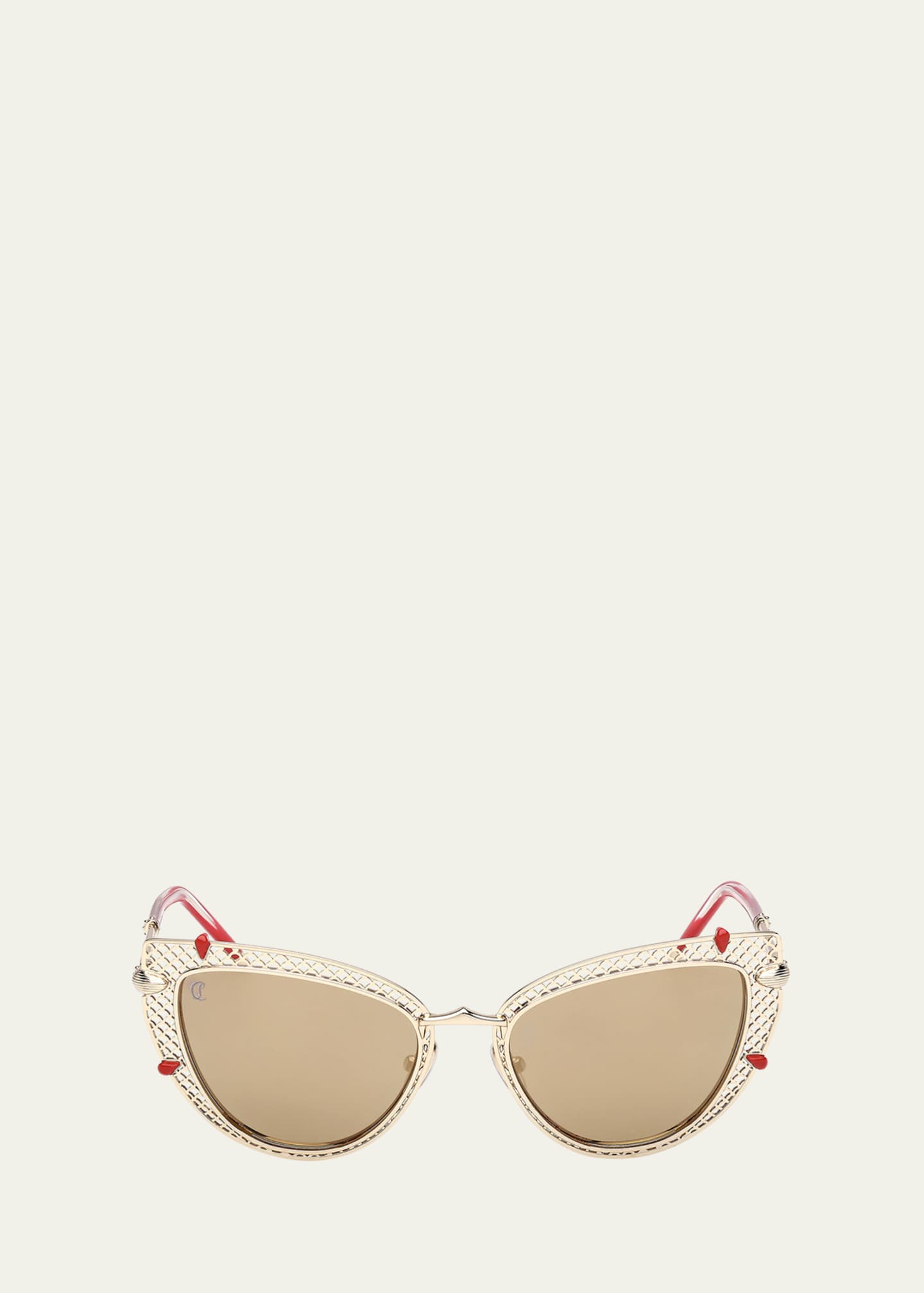 Christian Louboutin Miss Z Metal Cat-Eye Sunglasses Image 1 of 5