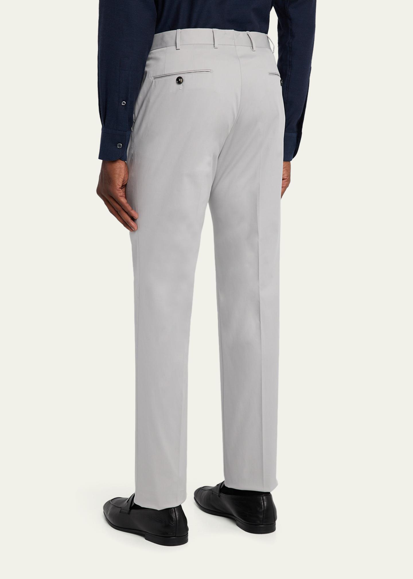 ZEGNA Men's Cotton-Stretch Modern Fit Trousers - Bergdorf Goodman