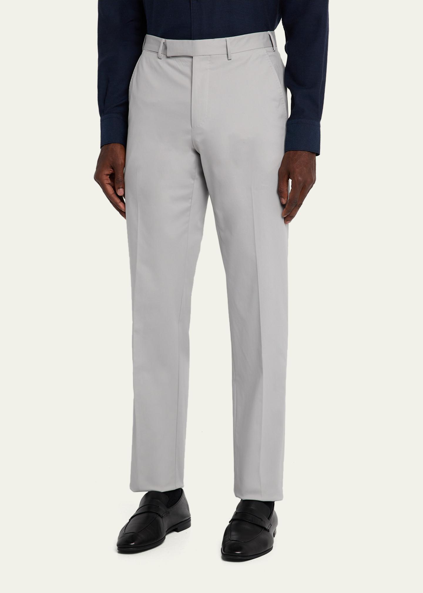 Igarashi Trousers ビスポーク Zegna ビエルモンテ ZEGNA Men's Cotton-Stretch Modern Fit Trousers - Bergdorf Goodman