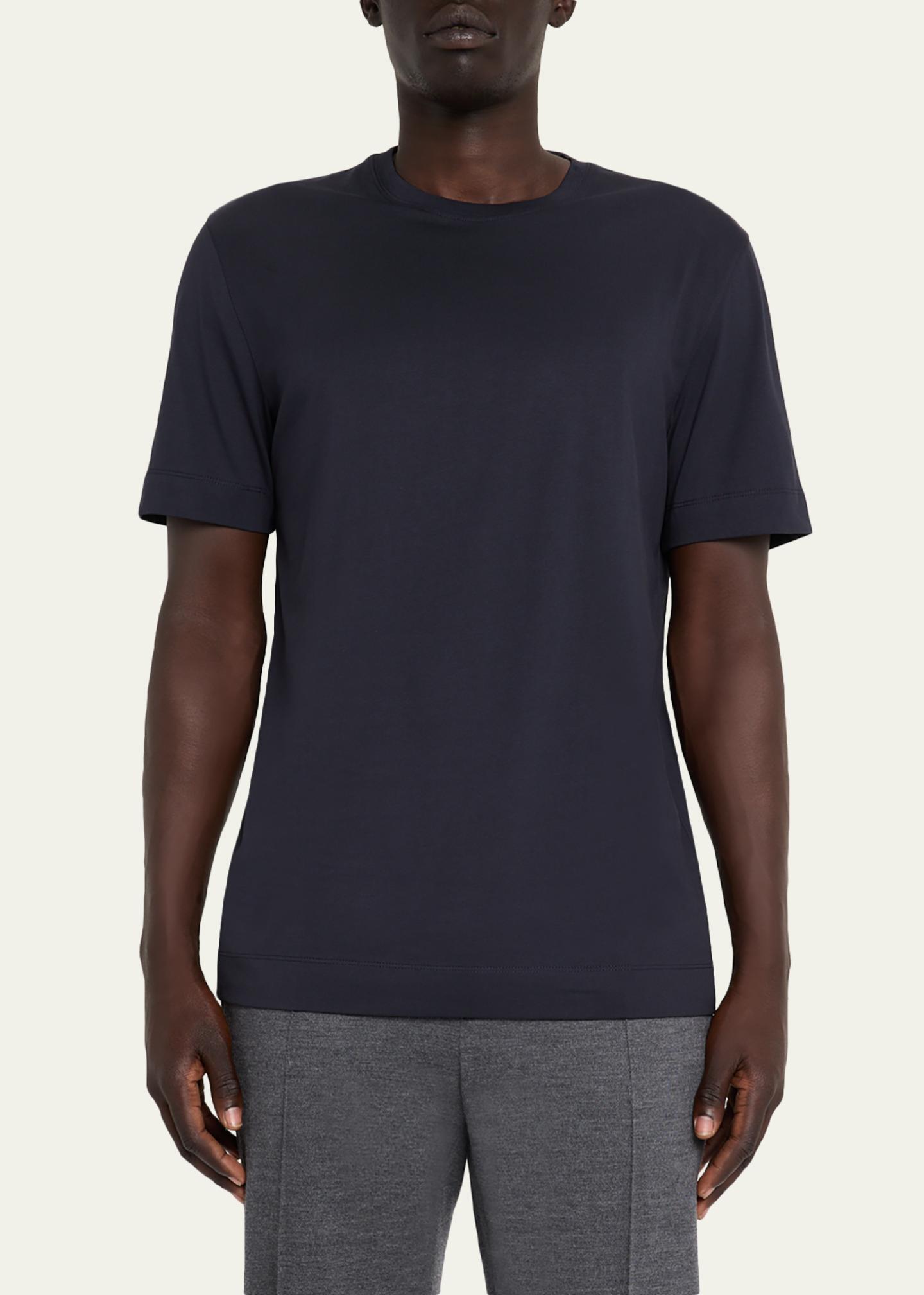 ZEGNA Men's Cotton Jersey Crewneck T-Shirt - Bergdorf Goodman