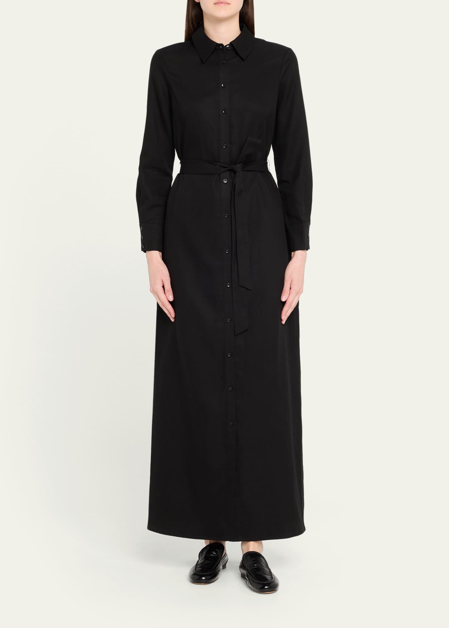 alice olivia shirt dress Lucy Embroidered Long Sleeve Mini Shirt Dress