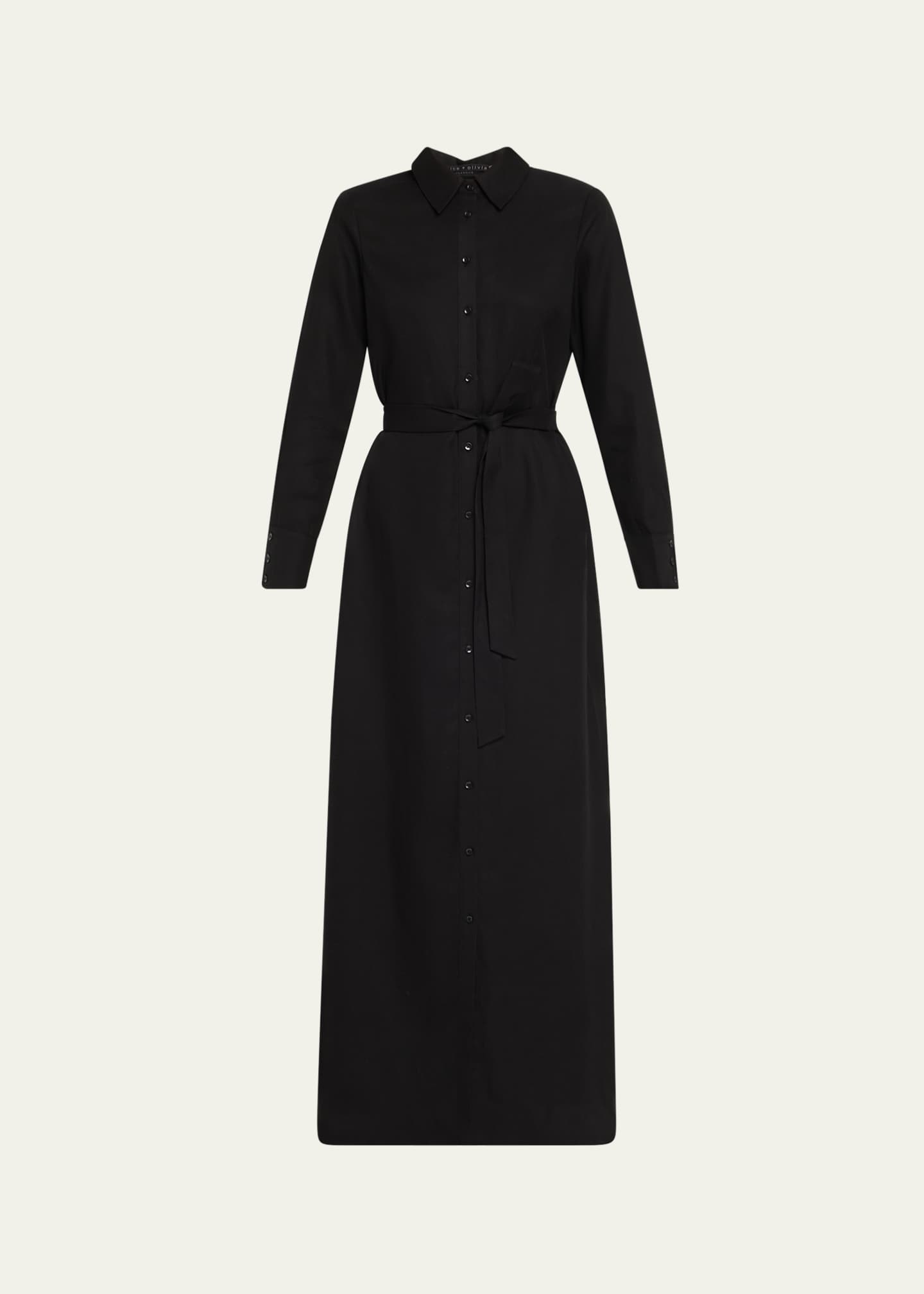 alice and olivia chassidy maxi shirt dress Alice + Olivia Chassidy Maxi Shirt Dress in Rendezvous