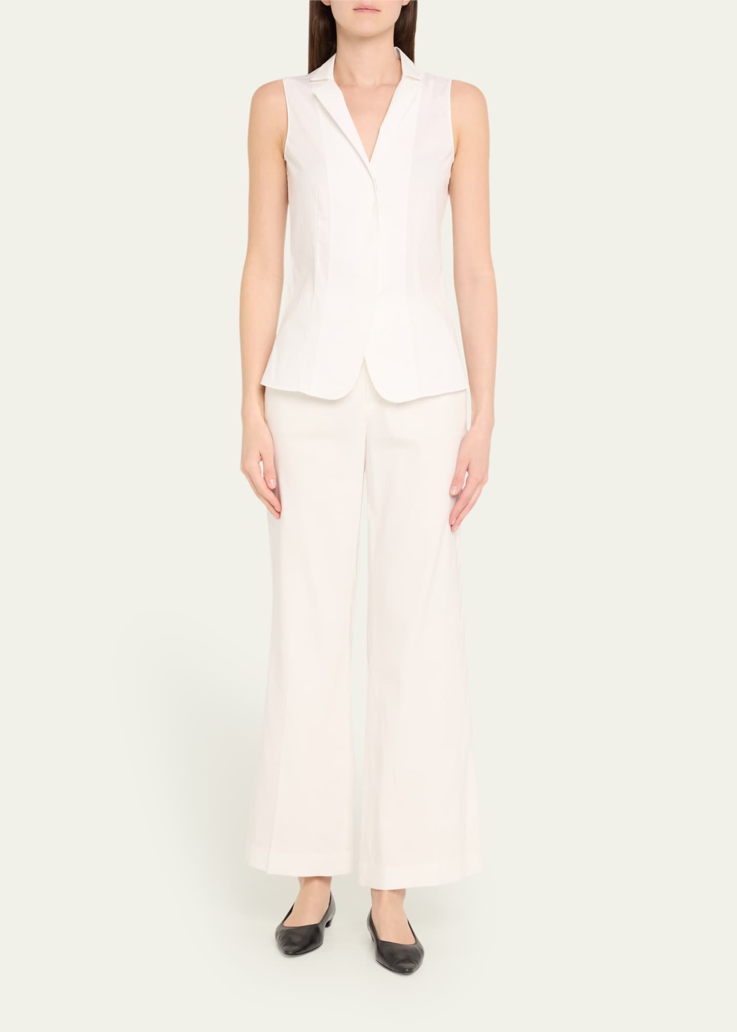 Alice + Olivia Quinn High-Rise Ankle Kick Flare Pants