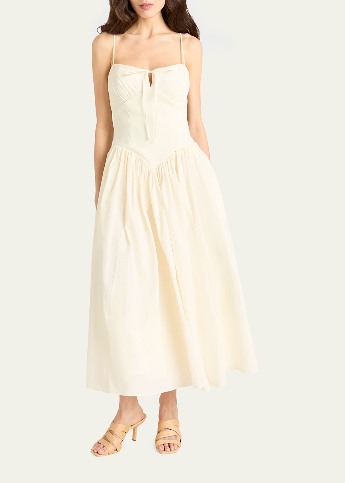 Cinq a Sept Anela Sleeveless Corset Midi Dress Image 2 of 3