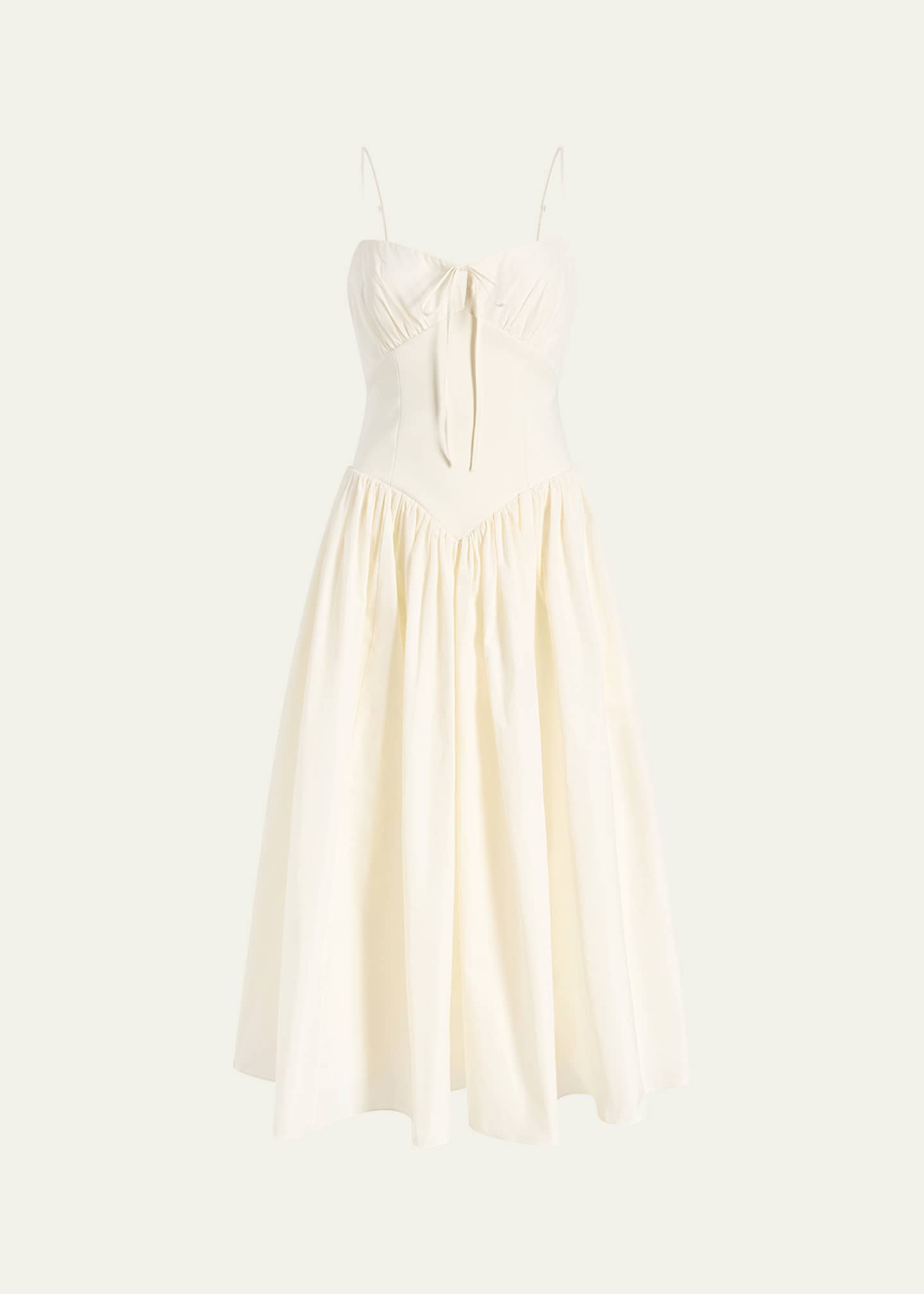 Cinq a Sept Anela Sleeveless Corset Midi Dress Image 1 of 3