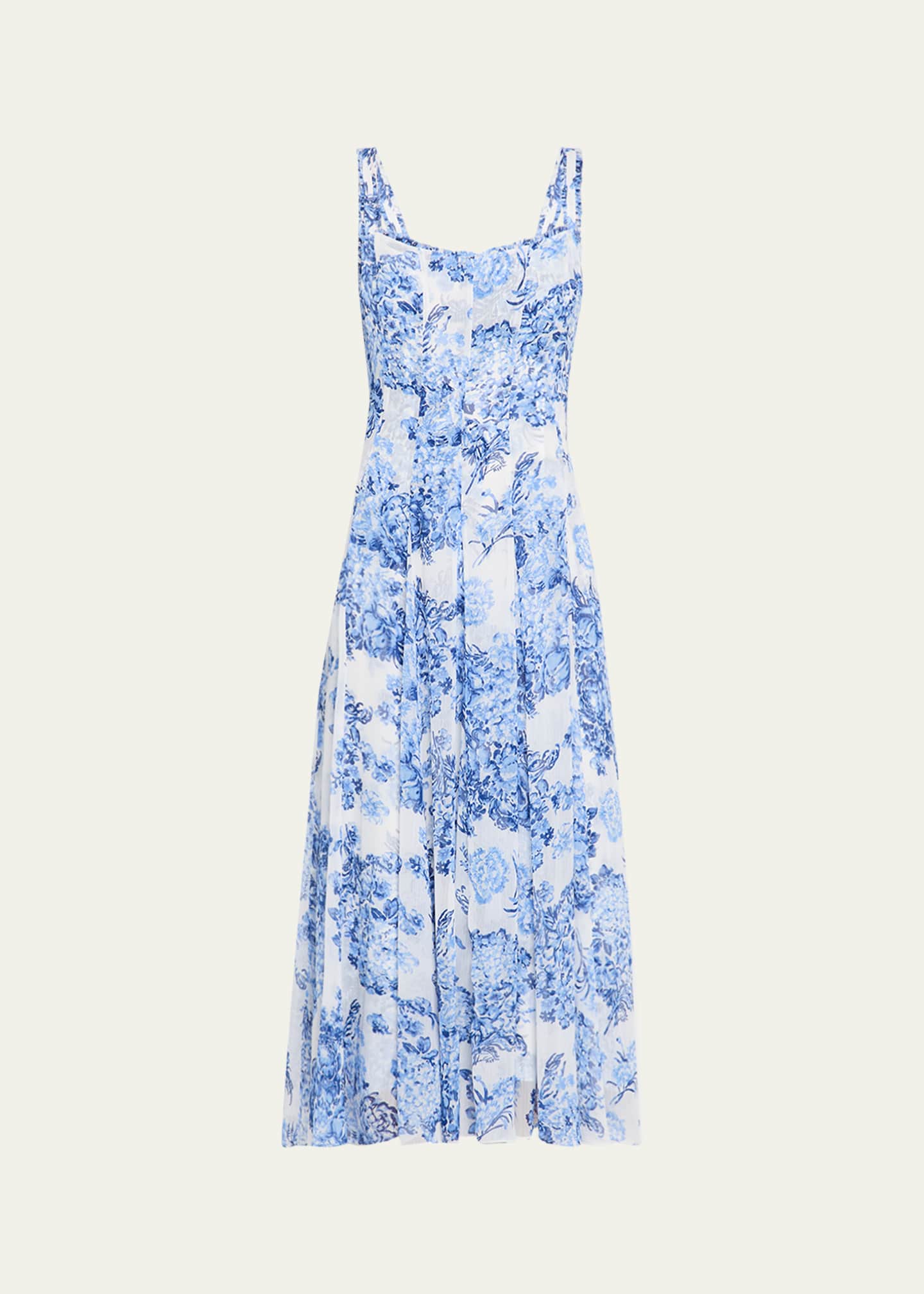 Cinq a Sept Marmo Sleeveless Costal Bouquet Dress Image 1 of 5