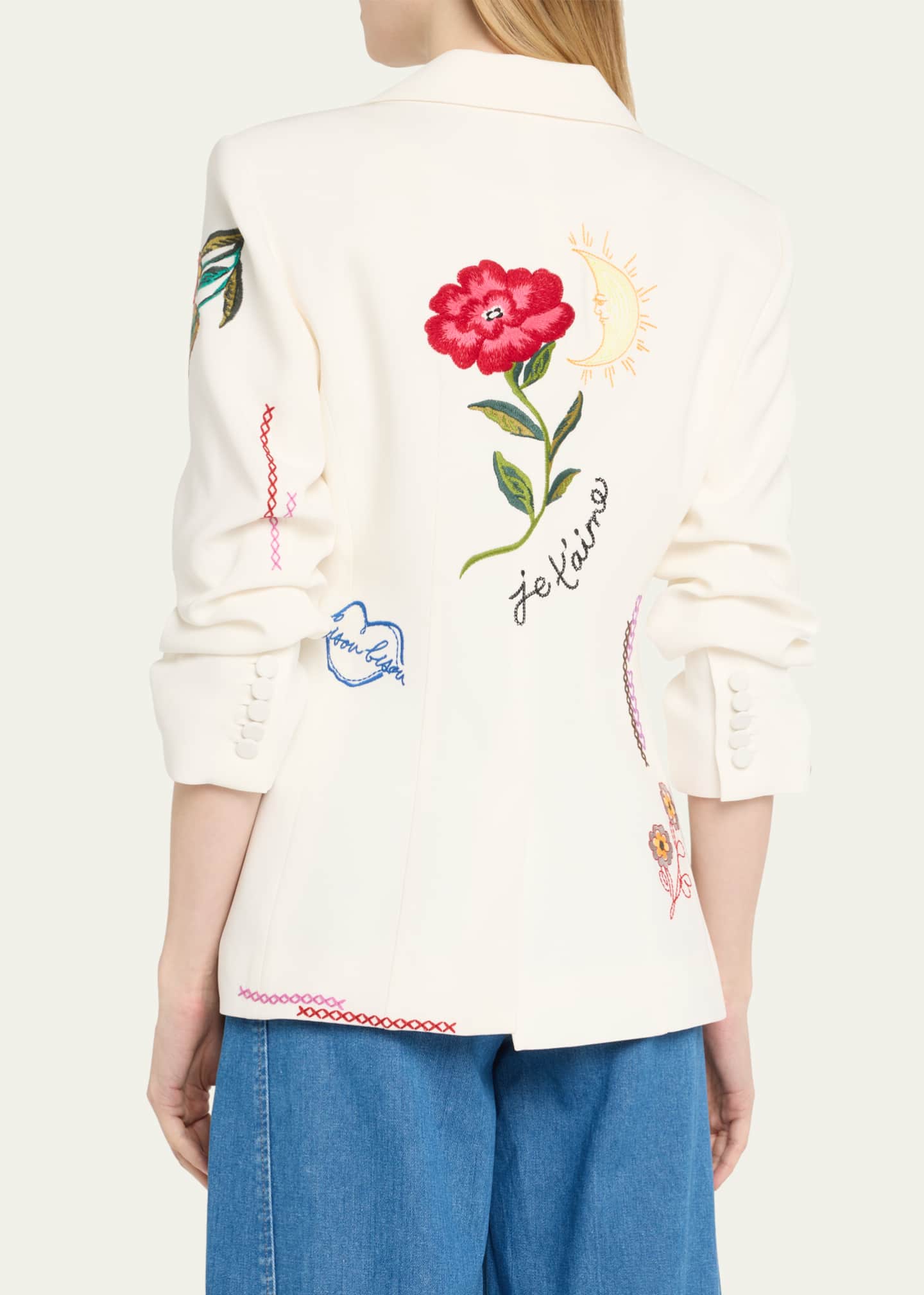Cinq a Sept Cheyenne Scrunched Summer Love Blazer Image 3 of 5