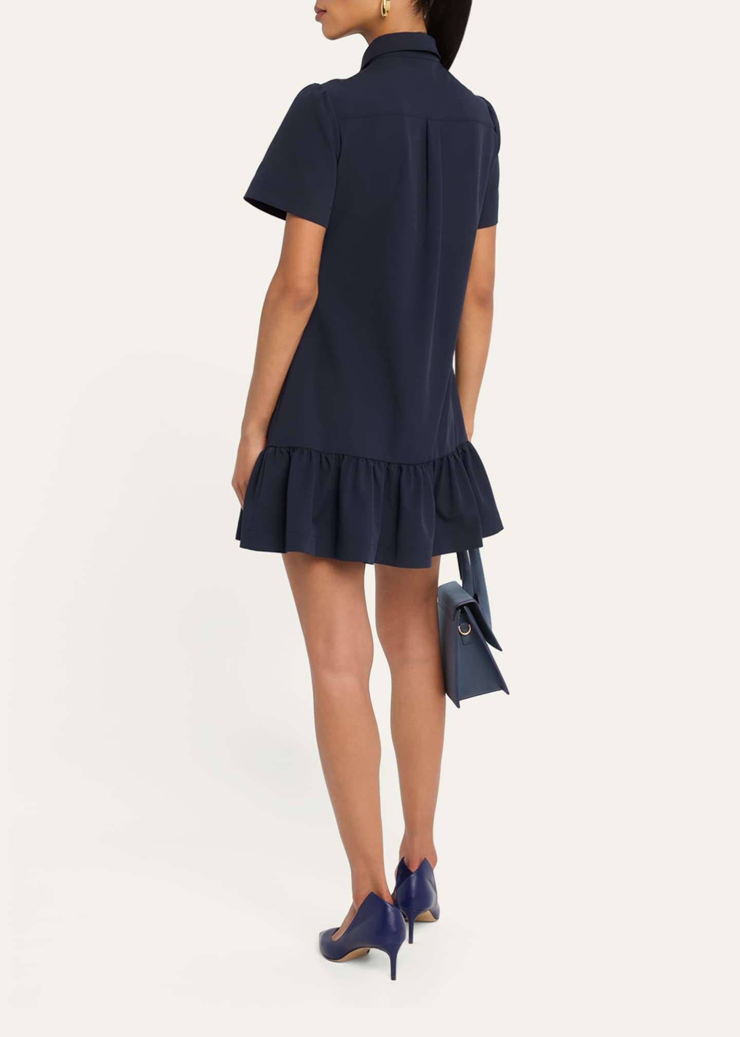 Cinq a Sept Jamie Short-Sleeve Shirtdress Image 3 of 5