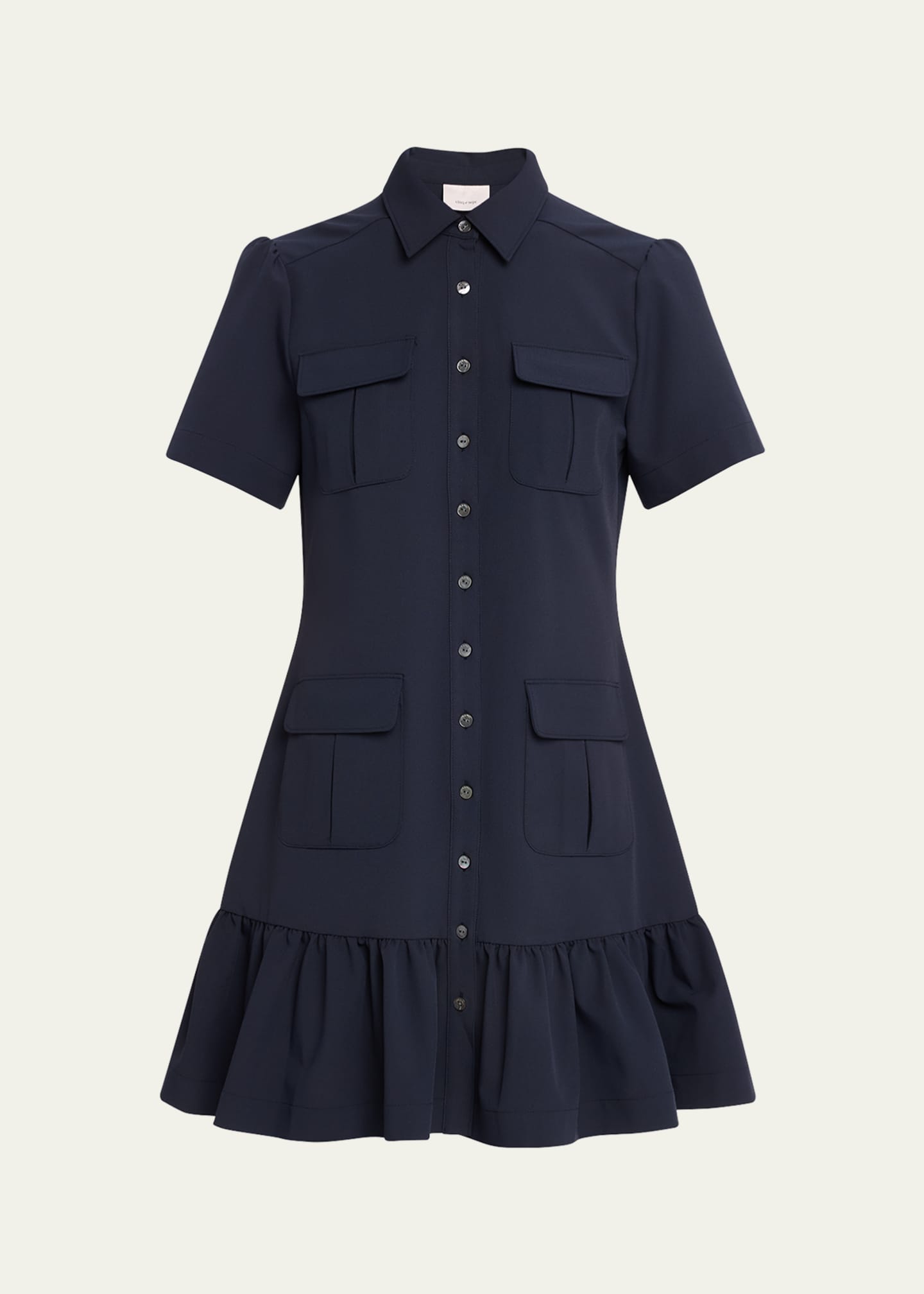 Cinq a Sept Jamie Short-Sleeve Shirtdress Image 1 of 5