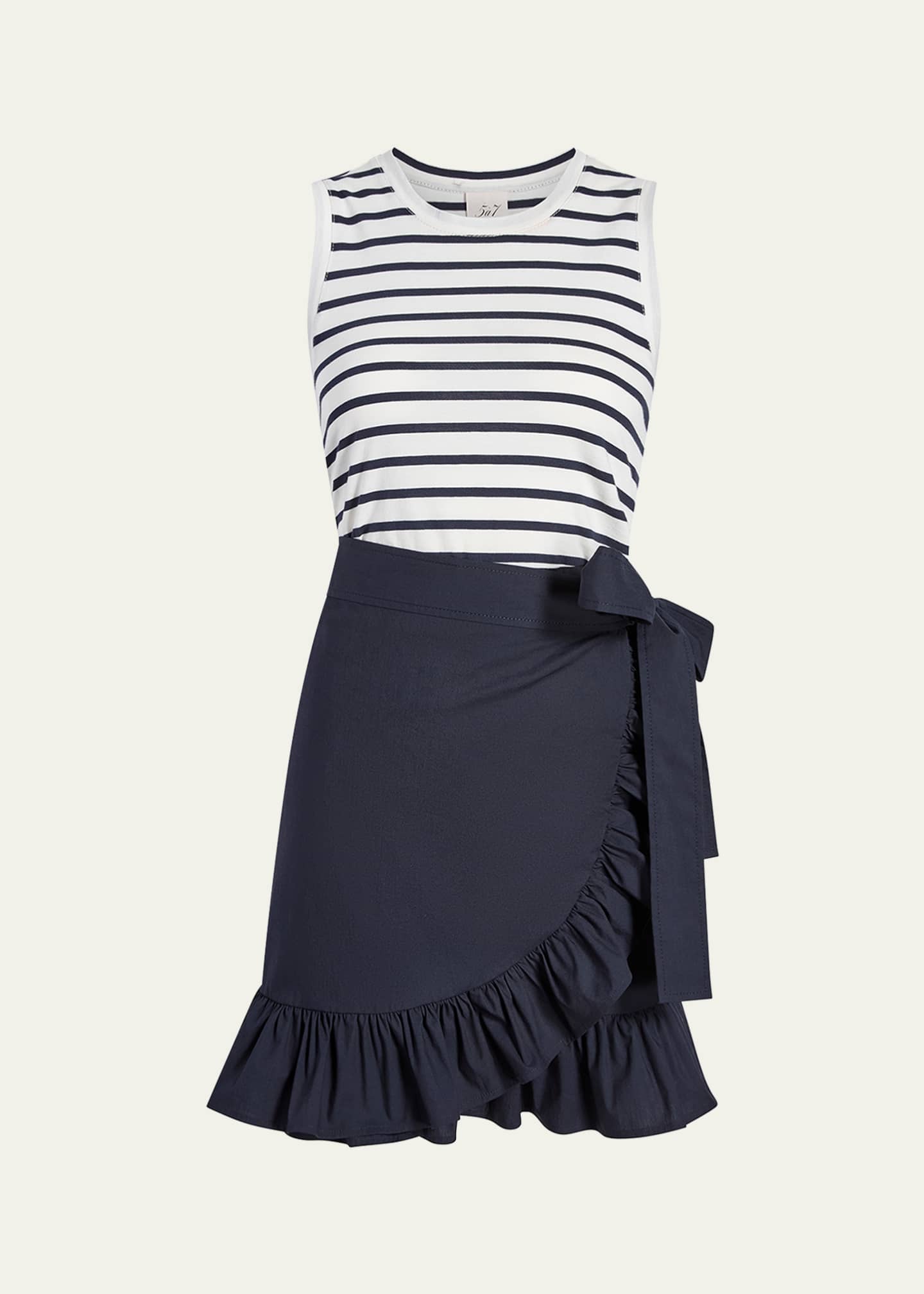 Cinq a Sept Mahlia Stripe Combo Dress Image 1 of 3
