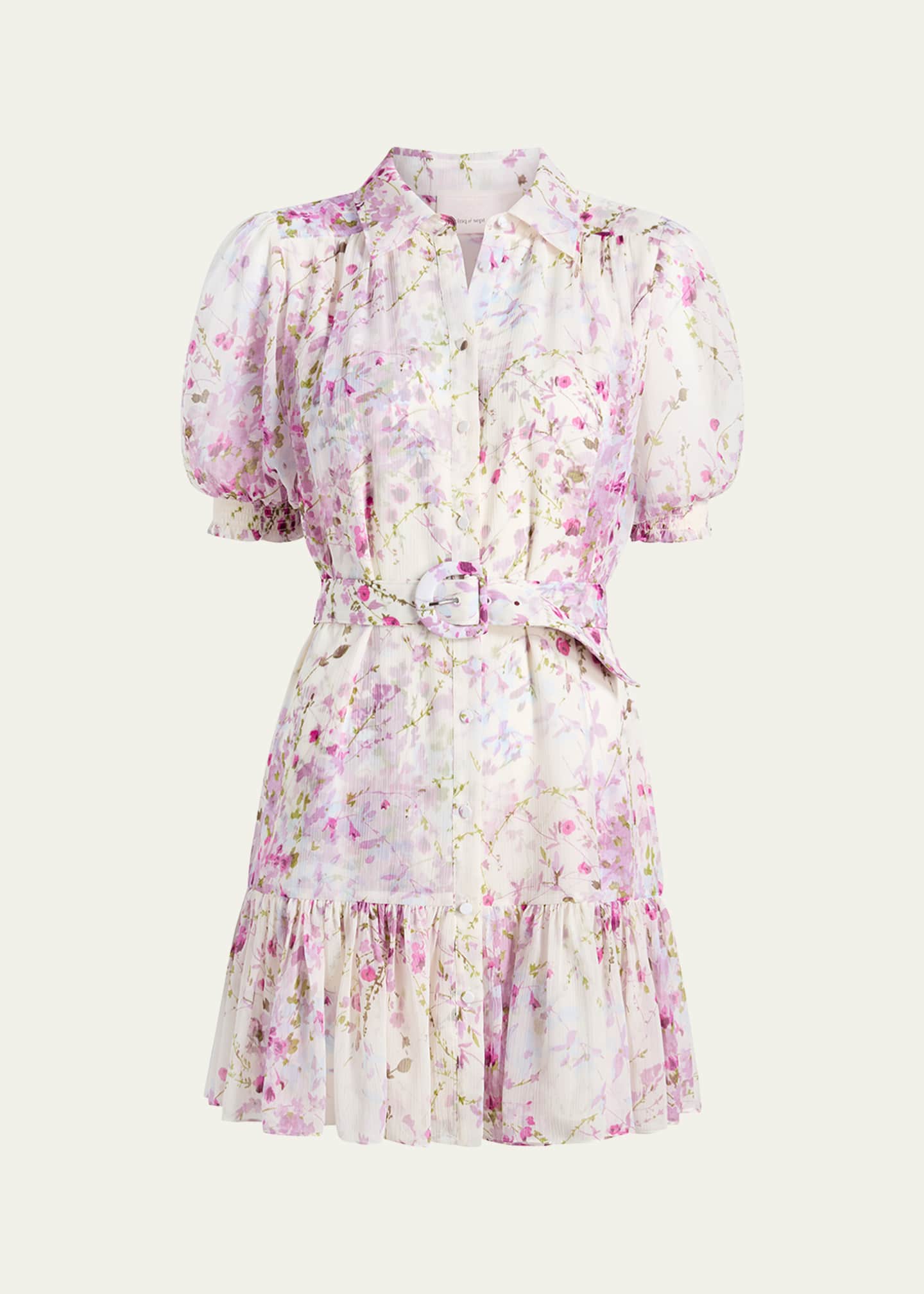 Cinq a Sept Halbini Midsummer Bloom Mini Dress Image 1 of 3