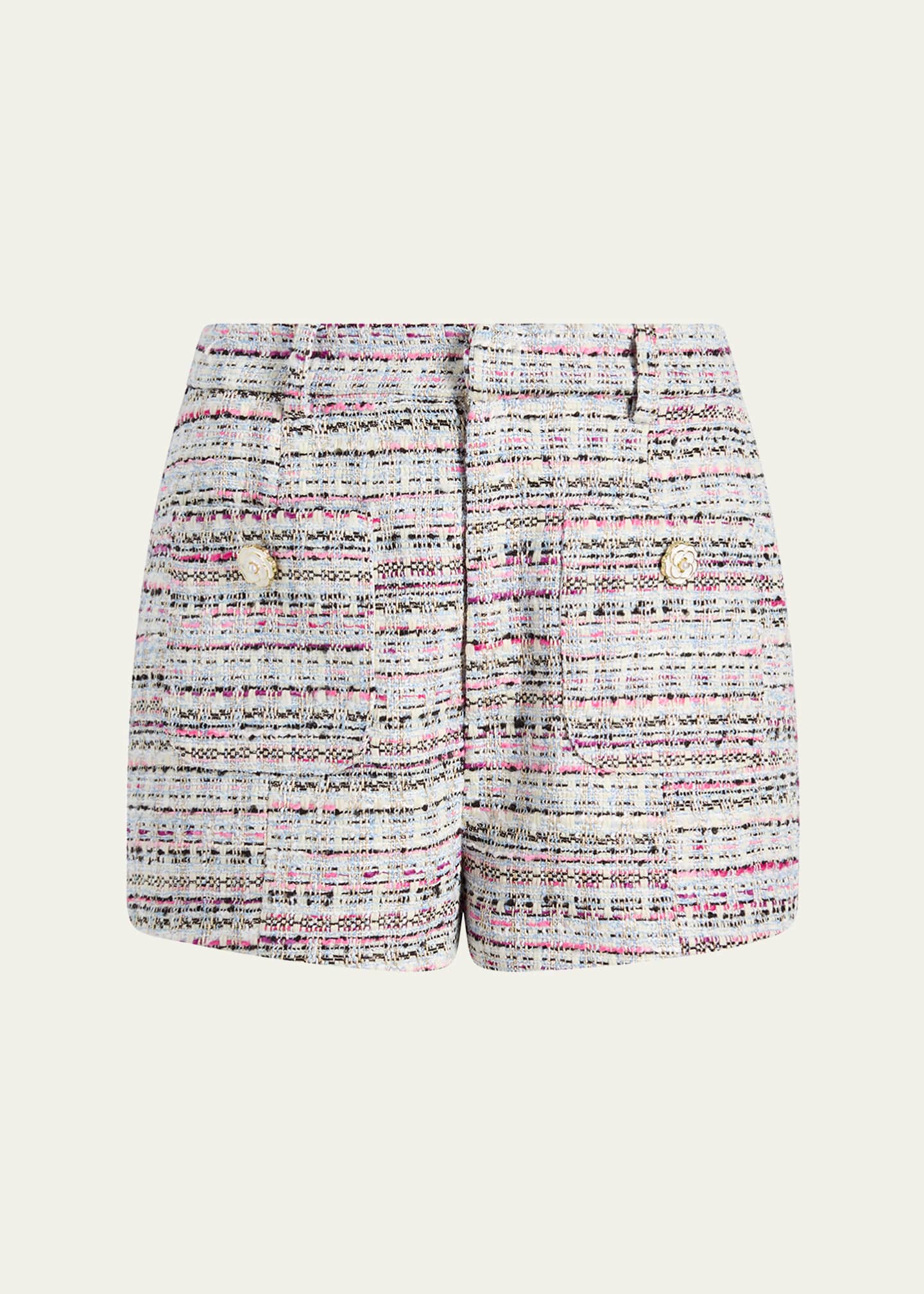 Cinq a Sept Auden Tailored Tweed Shorts Image 1 of 4