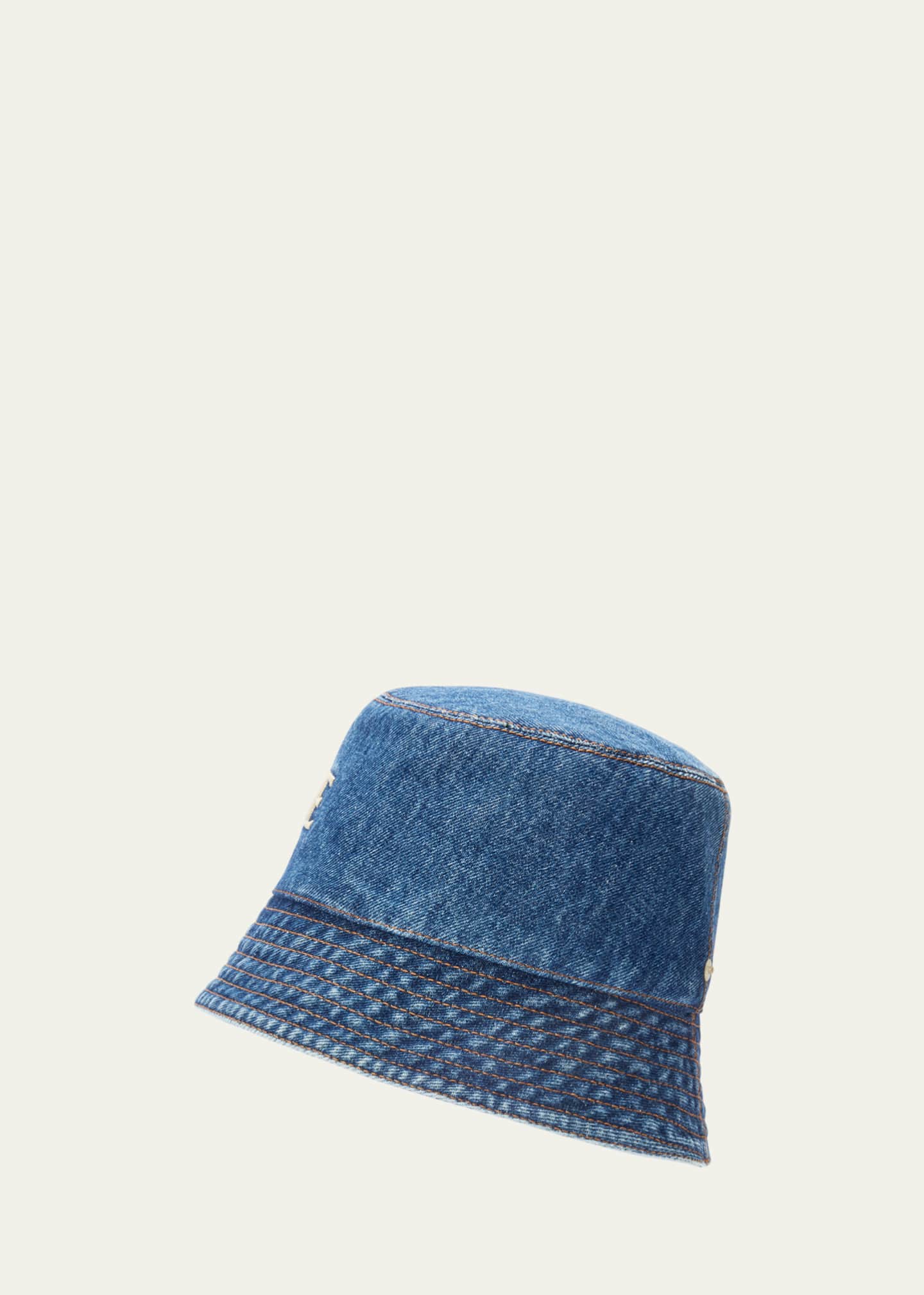 Loewe Logo Denim Bucket Hat Image 2 of 3