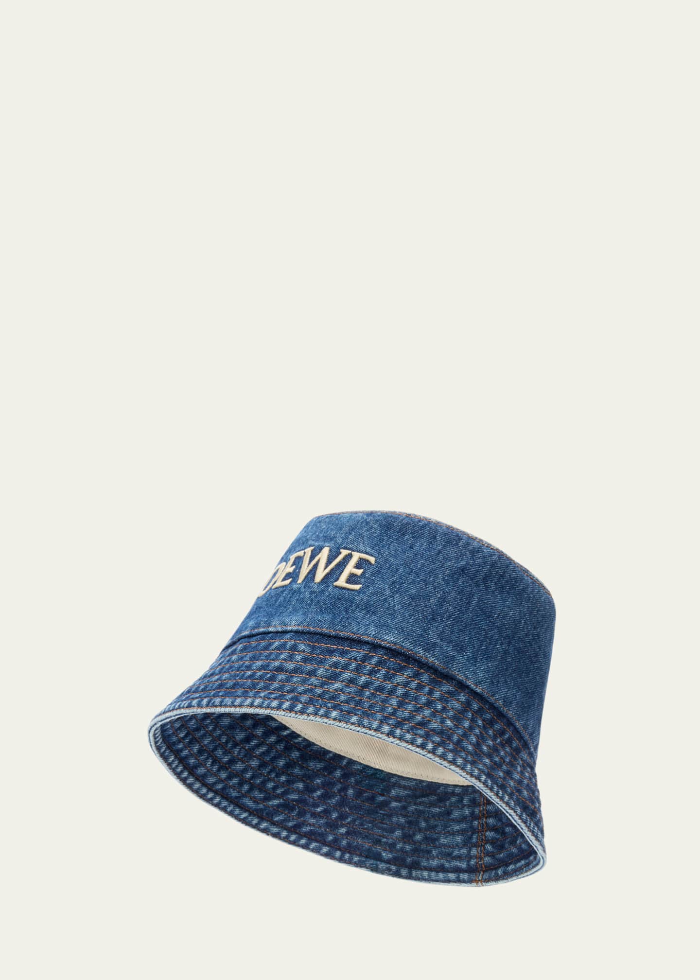 Loewe Logo Denim Bucket Hat Image 3 of 3